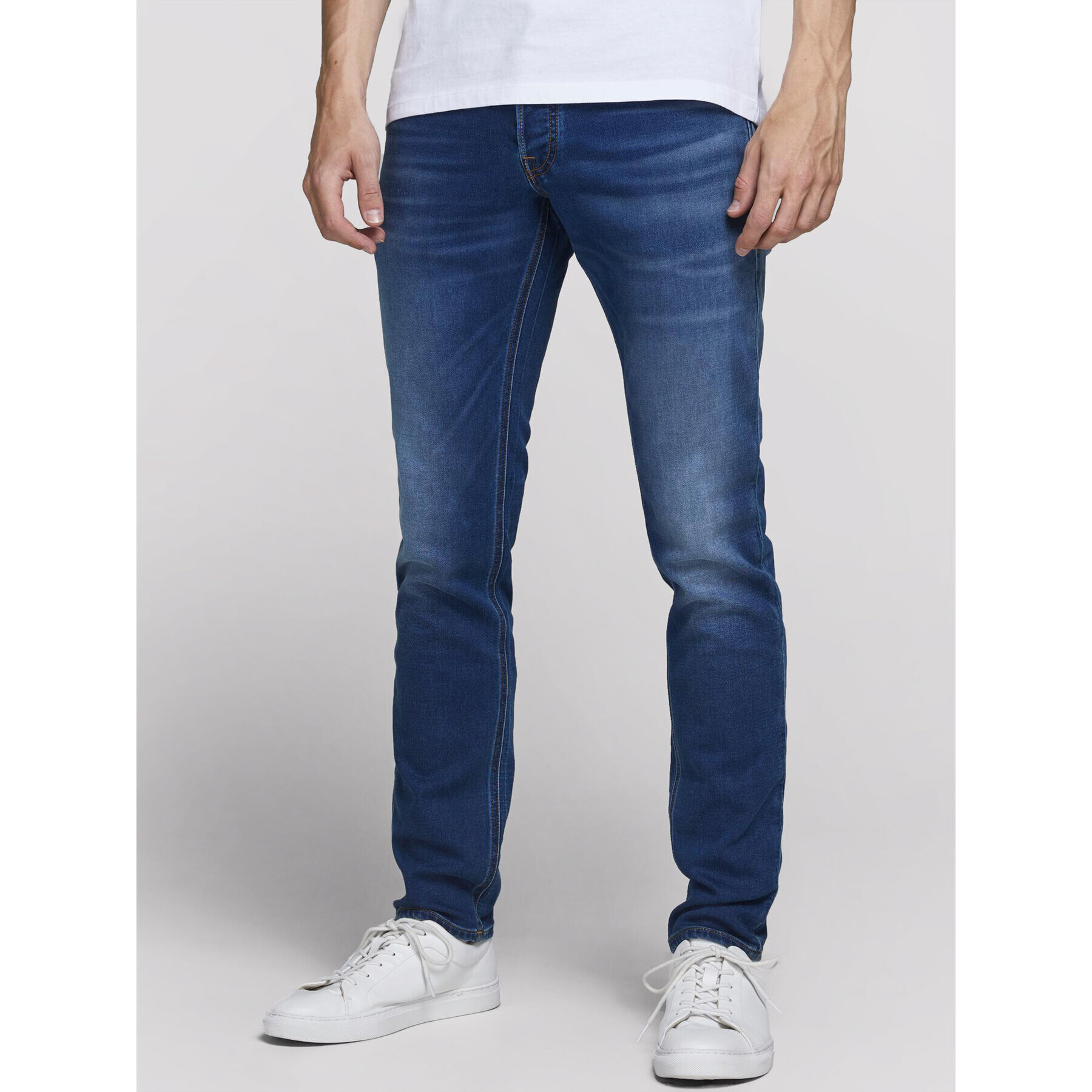 Jack&Jones Дънки Glen 12175975 Син Slim Fit - Pepit.bg