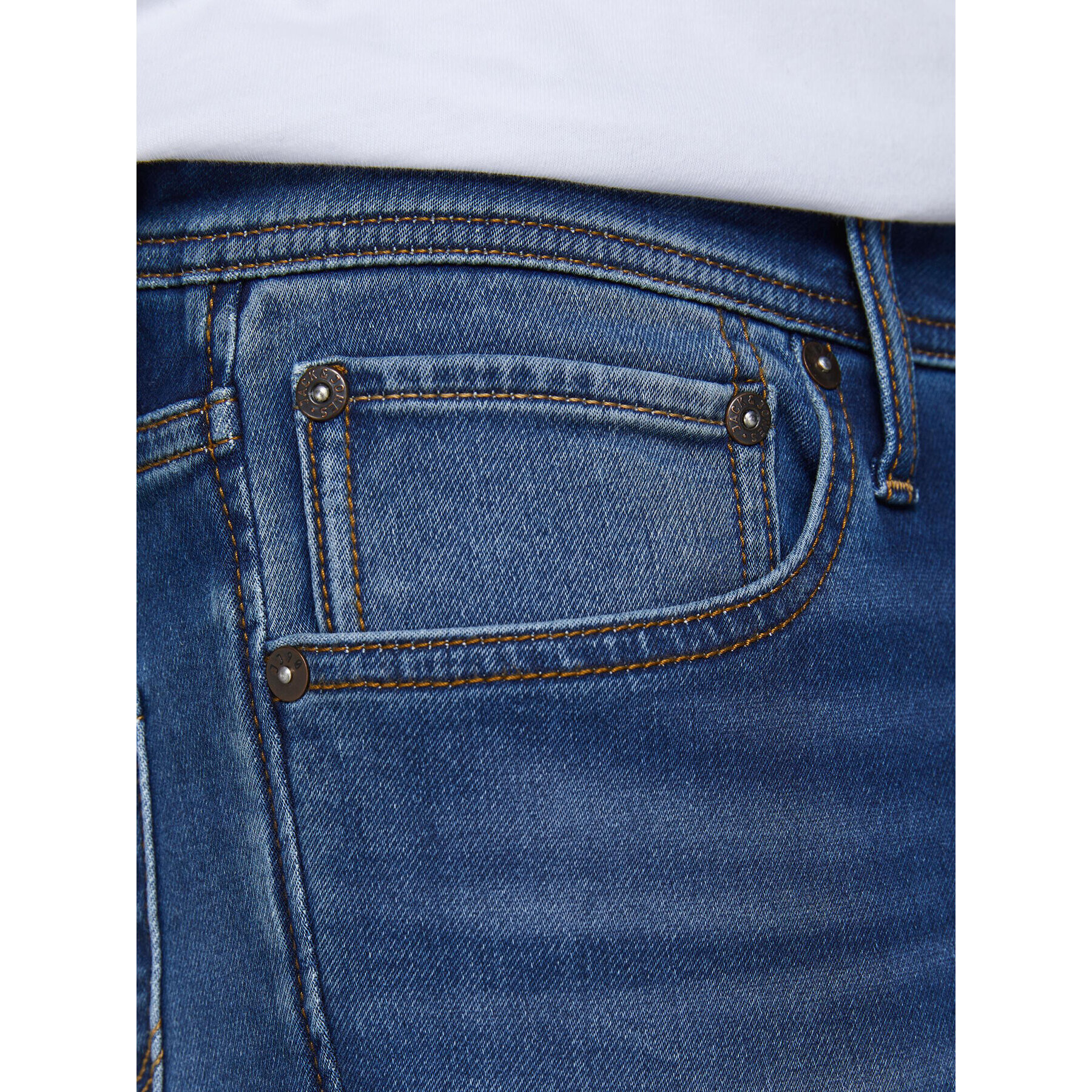 Jack&Jones Дънки Glen 12175975 Син Slim Fit - Pepit.bg