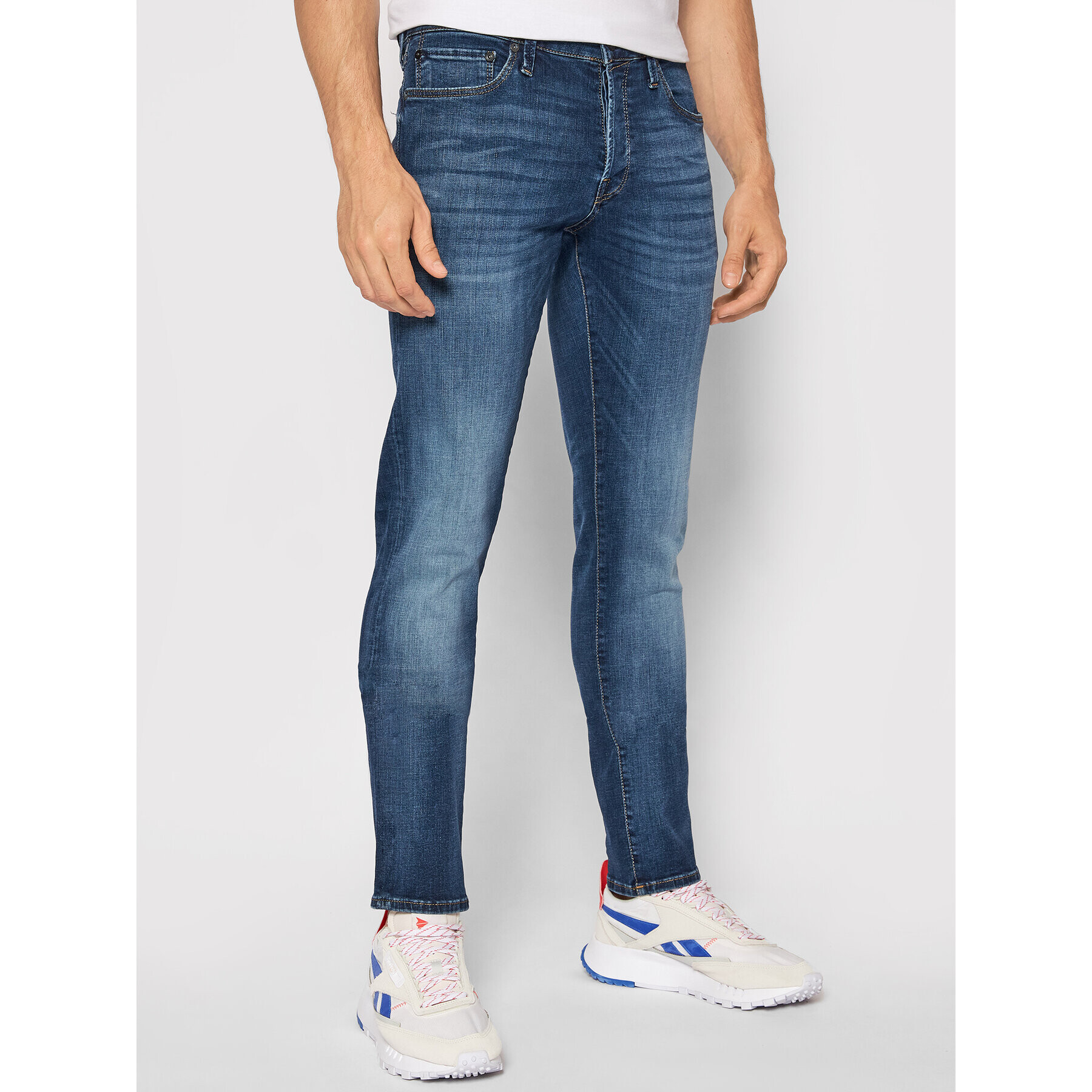 Jack&Jones Дънки Glenn 12133074 Тъмносин Slim Fit - Pepit.bg