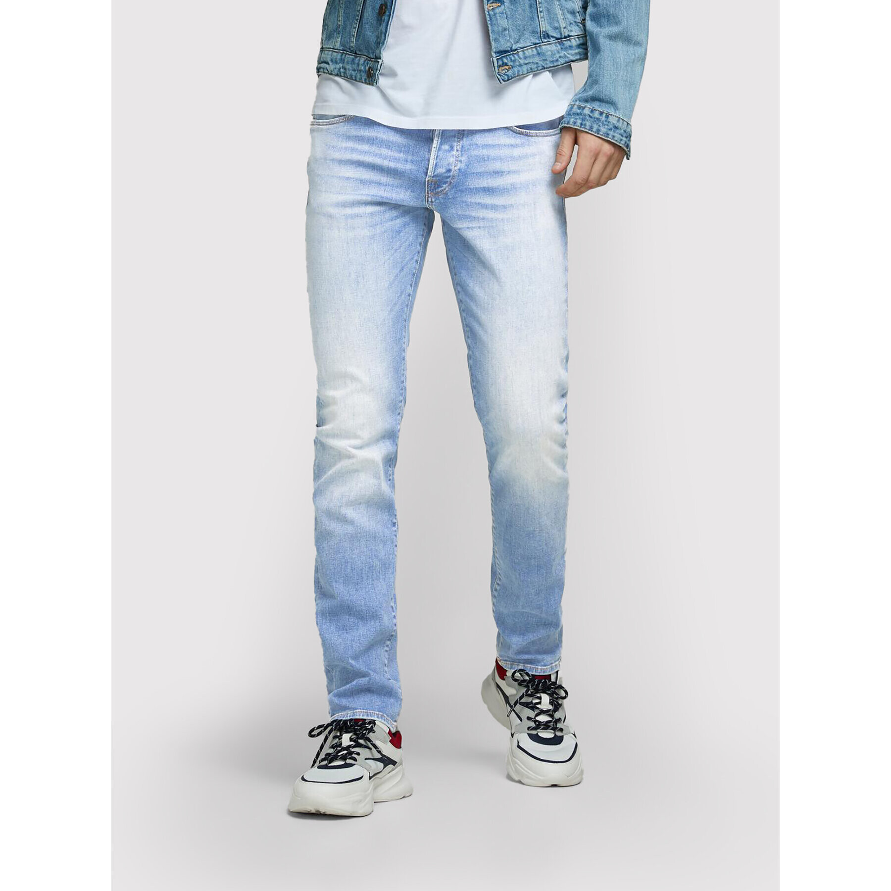 Jack&Jones Дънки Glenn 12168694 Син Slim Fit - Pepit.bg