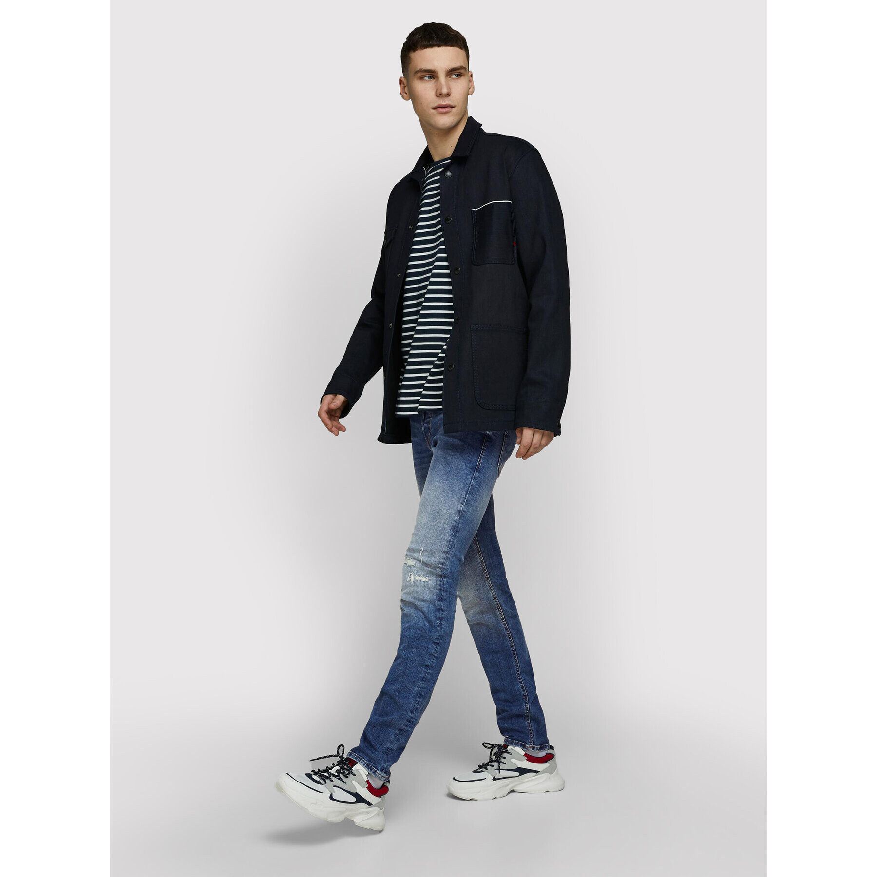 Jack&Jones Дънки Glenn 12168932 Син Slim Fit - Pepit.bg