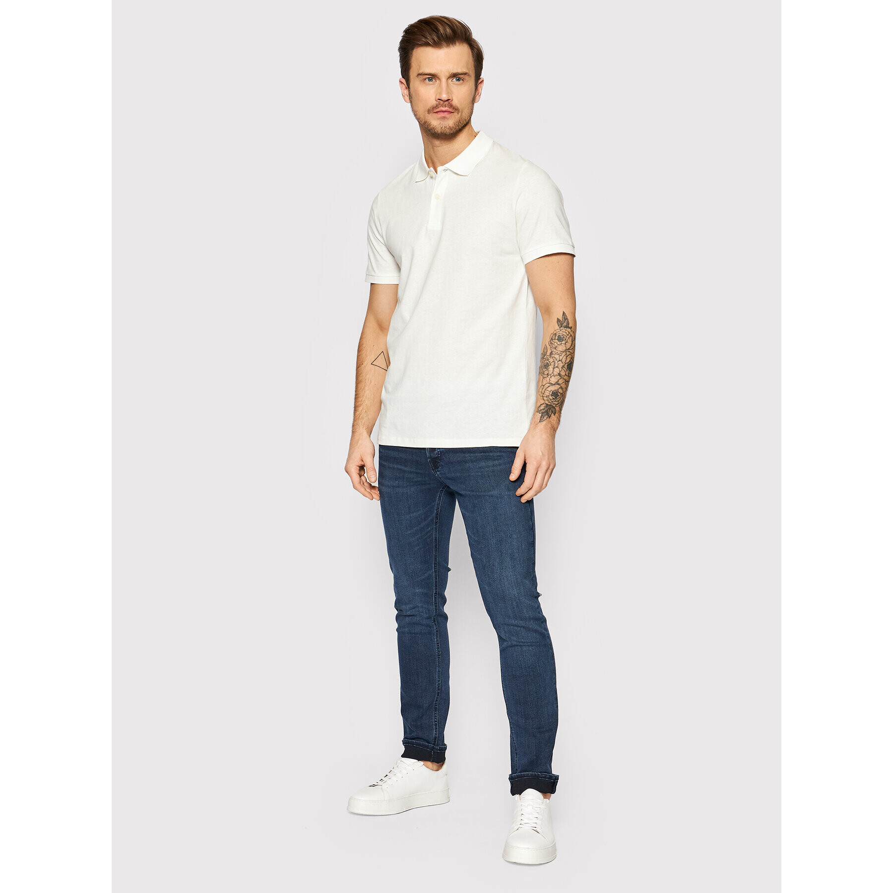 Jack&Jones Дънки Glenn 12173407 Тъмносин Slim Fit - Pepit.bg