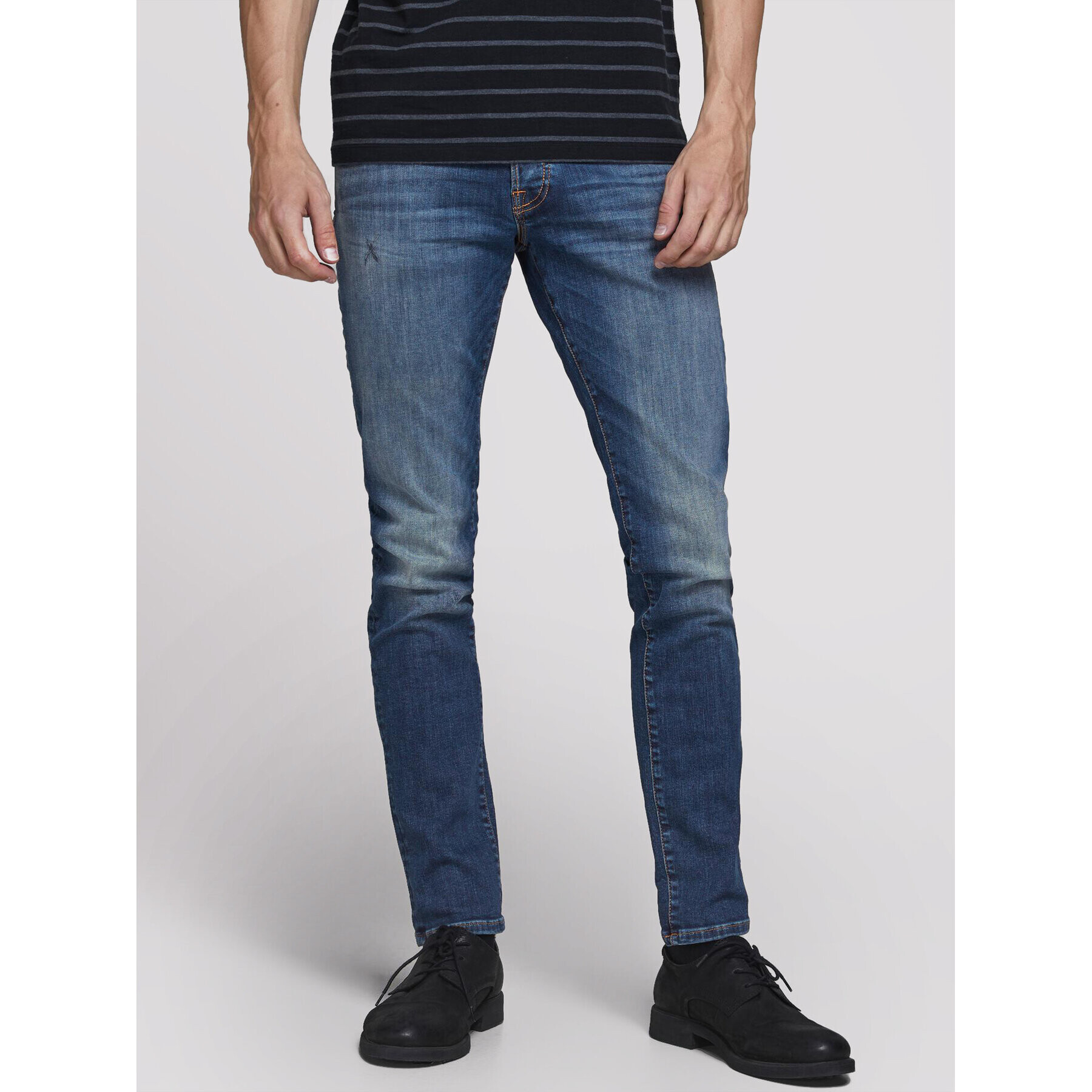 Jack&Jones Дънки Glenn 12175888 Тъмносин Slim Fit - Pepit.bg