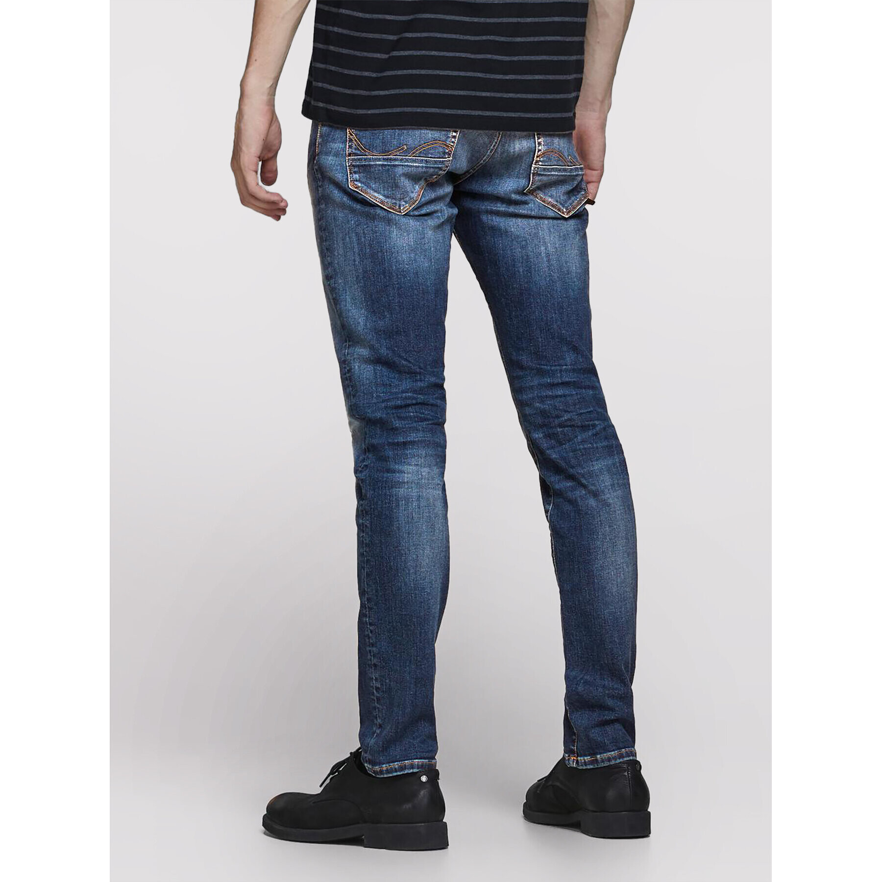 Jack&Jones Дънки Glenn 12175888 Тъмносин Slim Fit - Pepit.bg