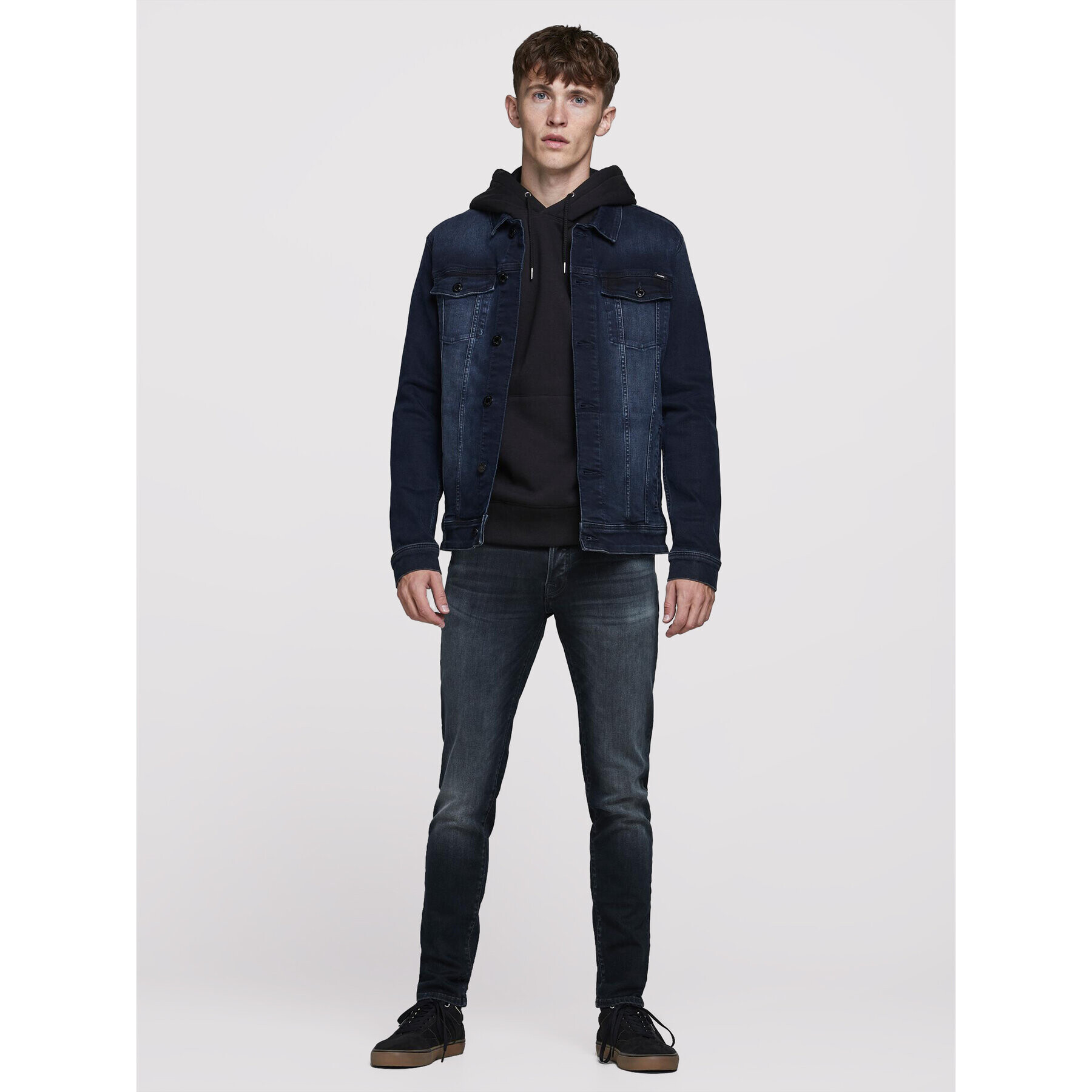 Jack&Jones Дънки Glenn 12175893 Тъмносин Slim Fit - Pepit.bg