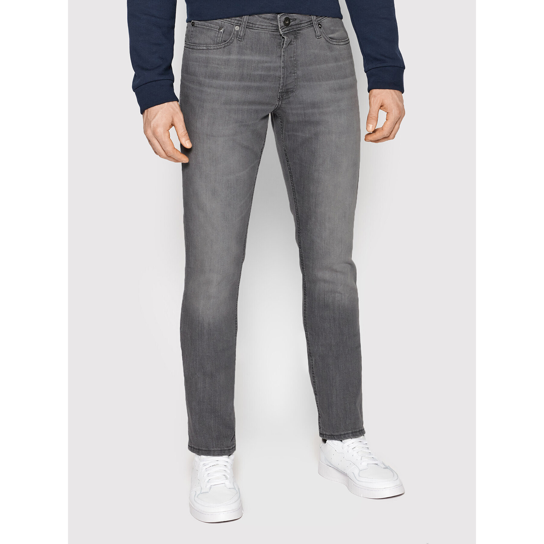 Jack&Jones Дънки Glenn 12184226 Сив Slim Fit - Pepit.bg
