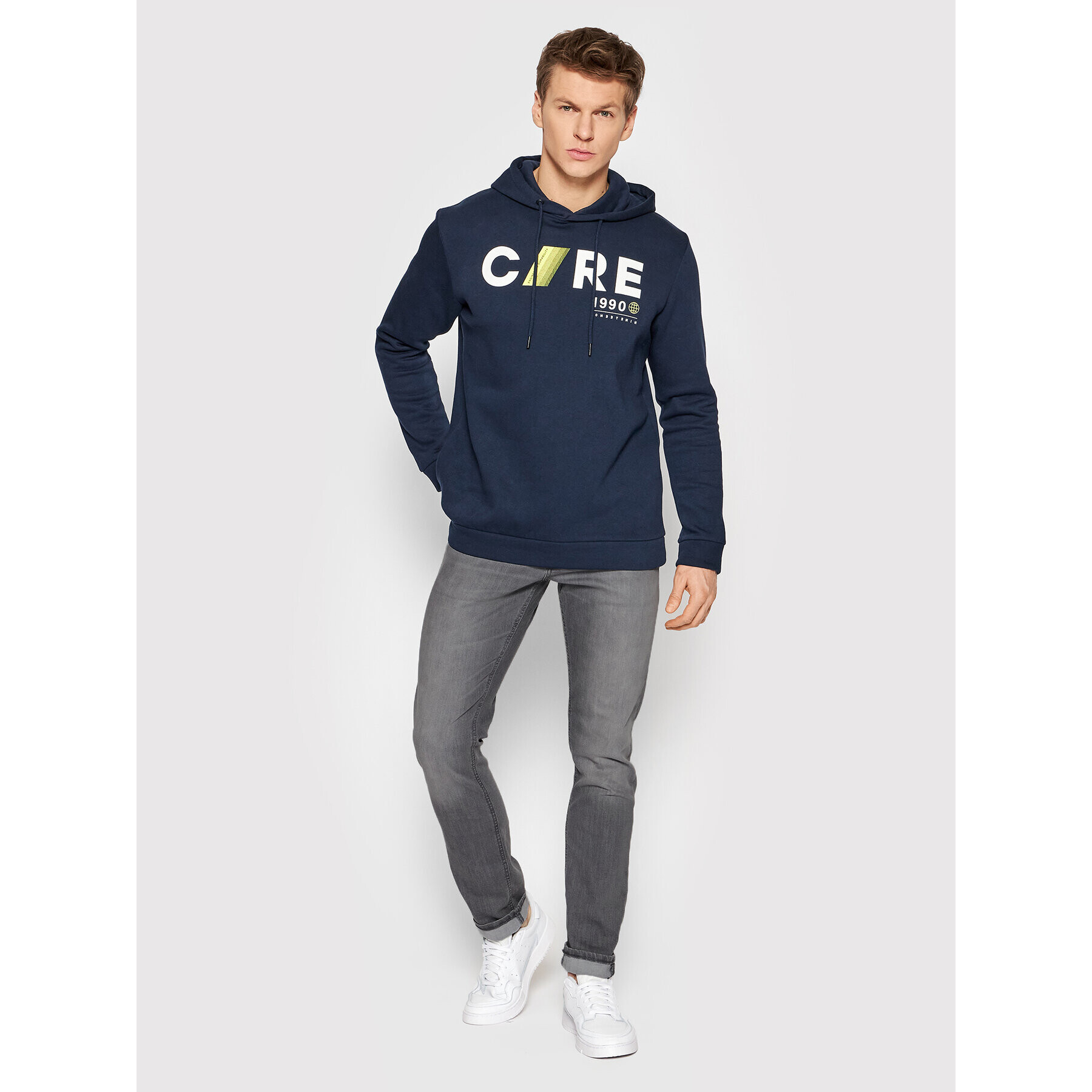 Jack&Jones Дънки Glenn 12184226 Сив Slim Fit - Pepit.bg