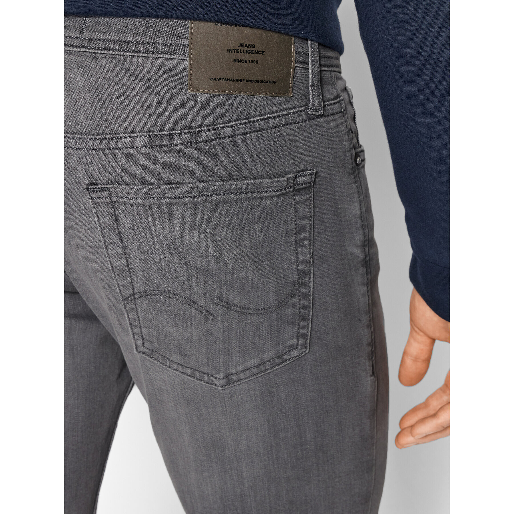 Jack&Jones Дънки Glenn 12184226 Сив Slim Fit - Pepit.bg