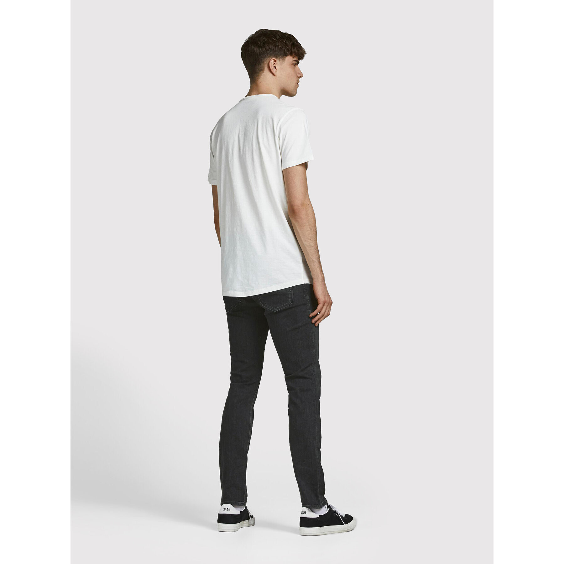 Jack&Jones Дънки Glenn 12190854 Черен Slim Fit - Pepit.bg