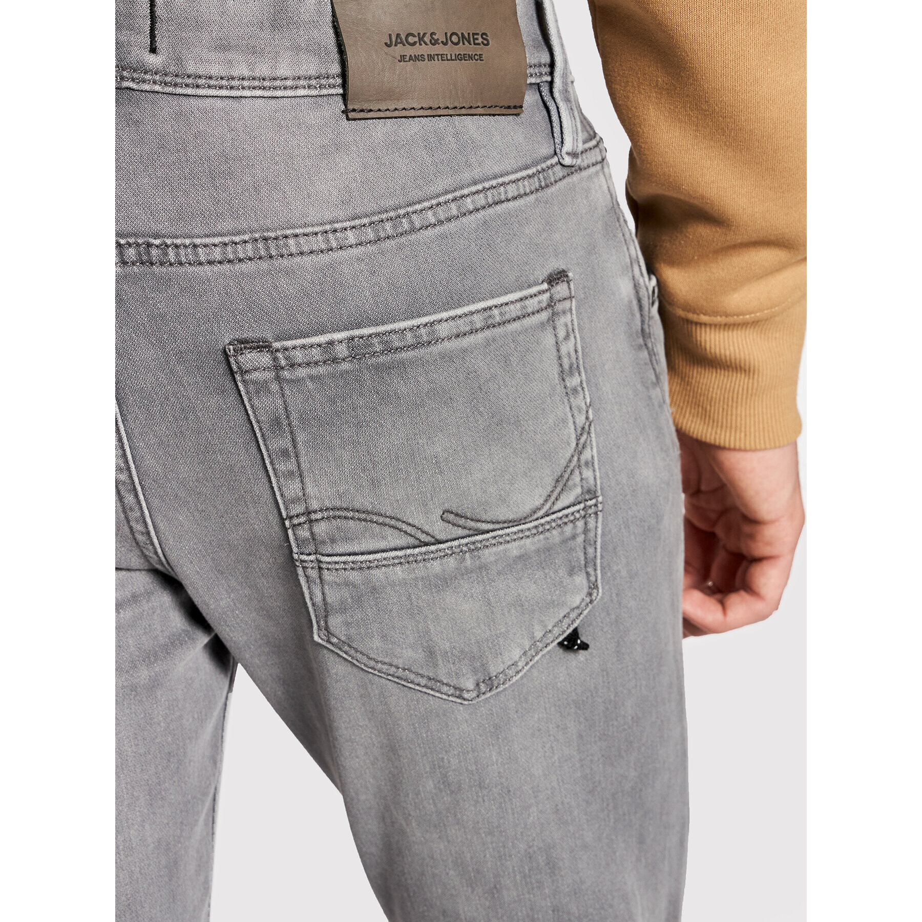 Jack&Jones Дънки Glenn 12194540 Сив Slim Fit - Pepit.bg