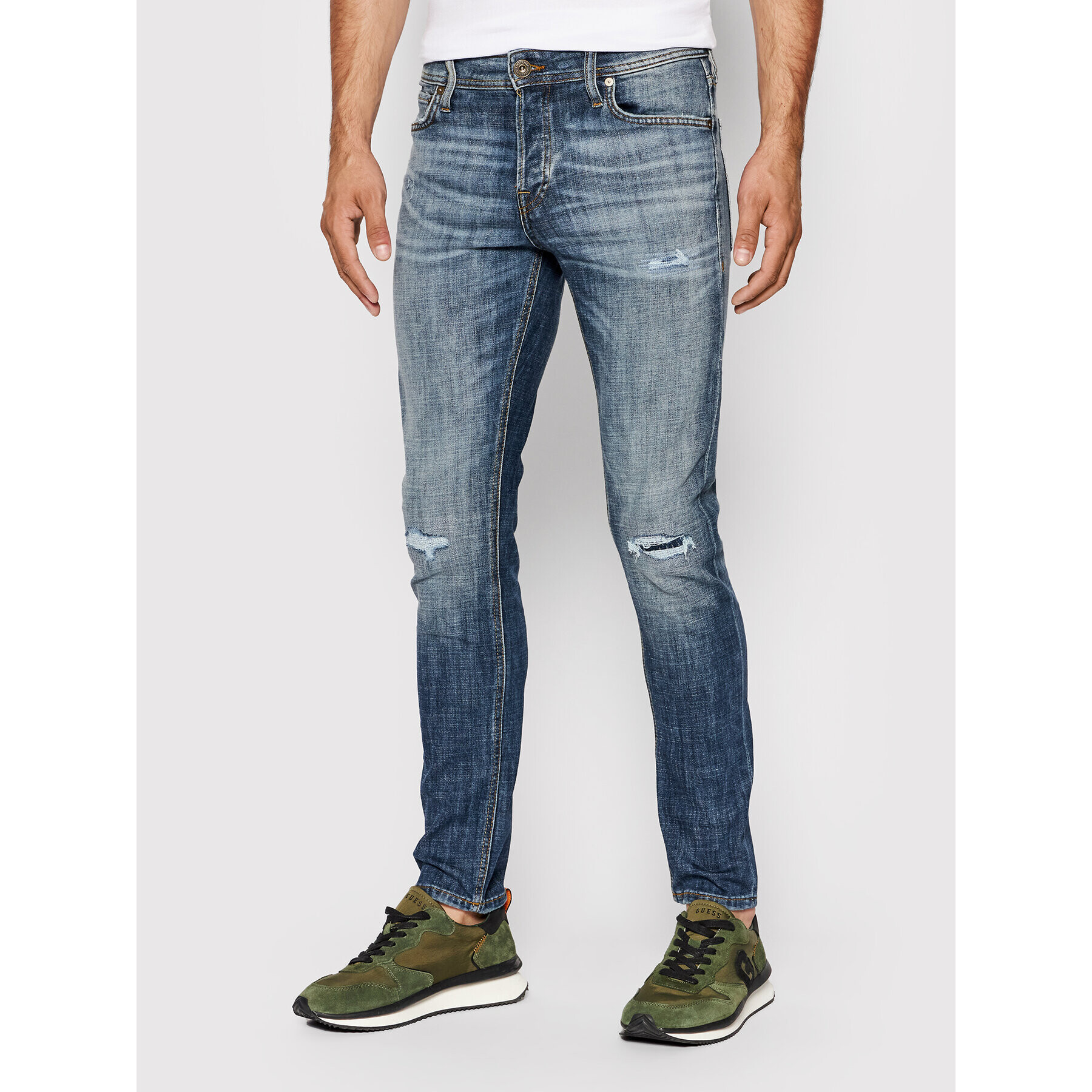 Jack&Jones Дънки Glenn 12194558 Син Slim Fit - Pepit.bg