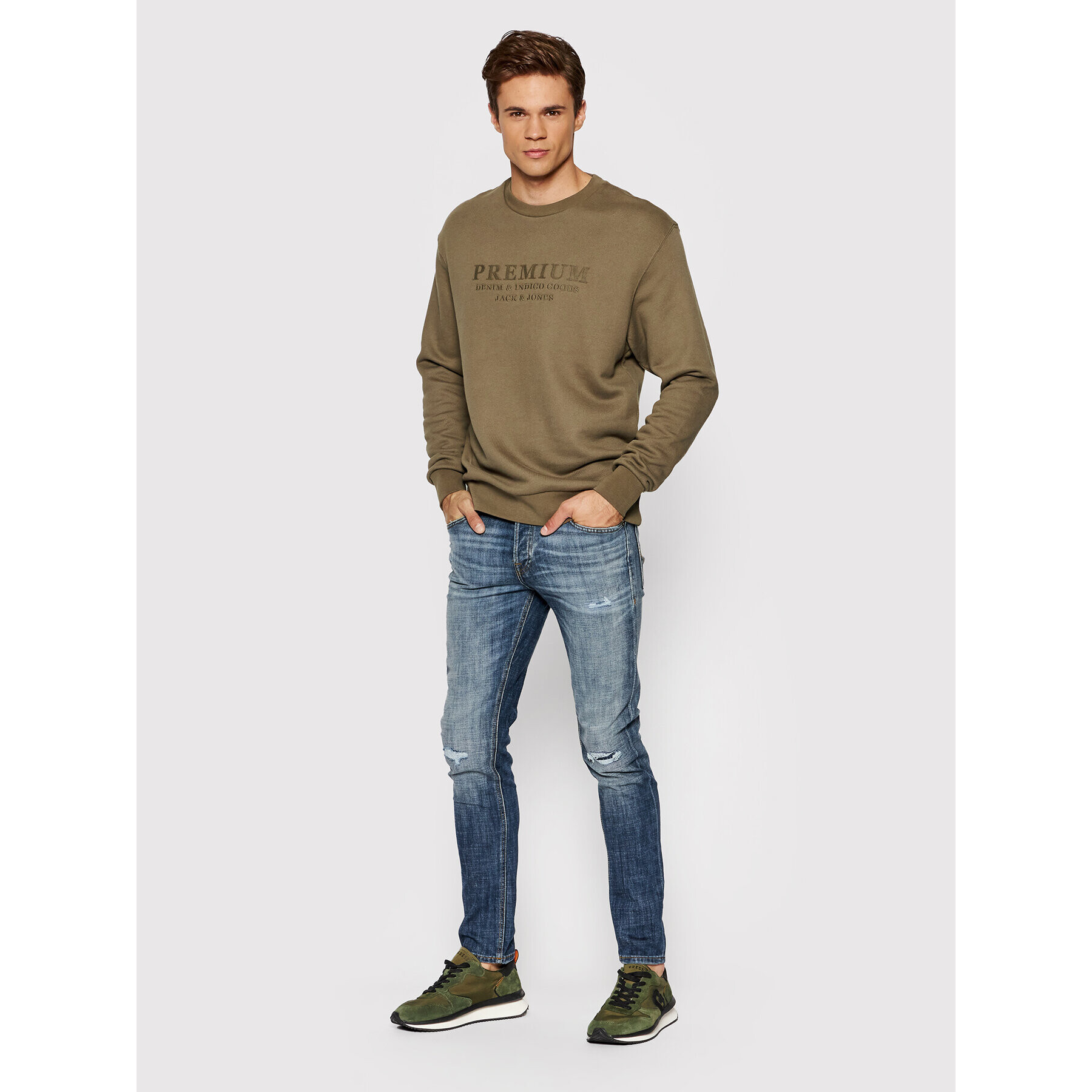 Jack&Jones Дънки Glenn 12194558 Син Slim Fit - Pepit.bg