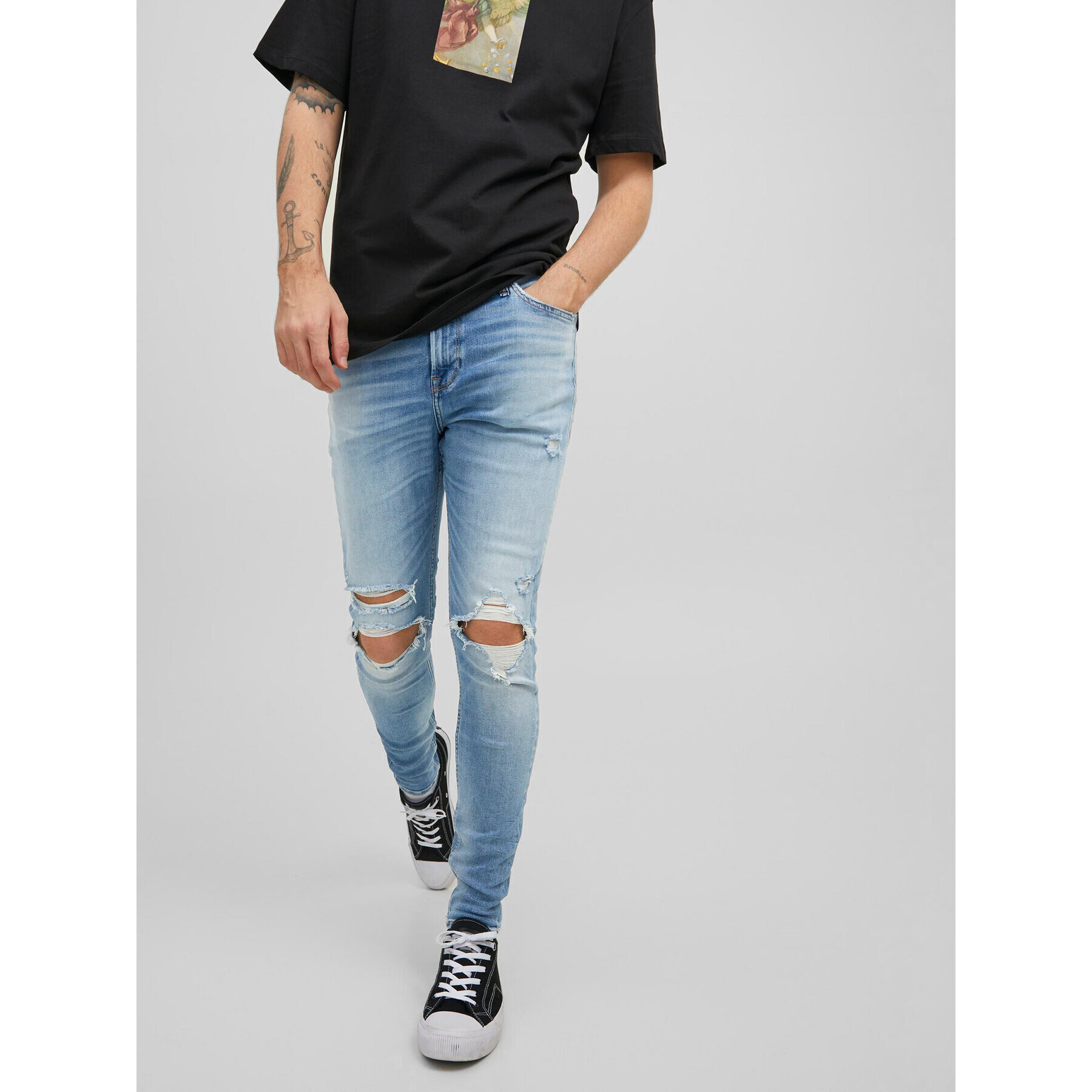 Jack&Jones Дънки Glenn 12209791 Син Slim Fit - Pepit.bg