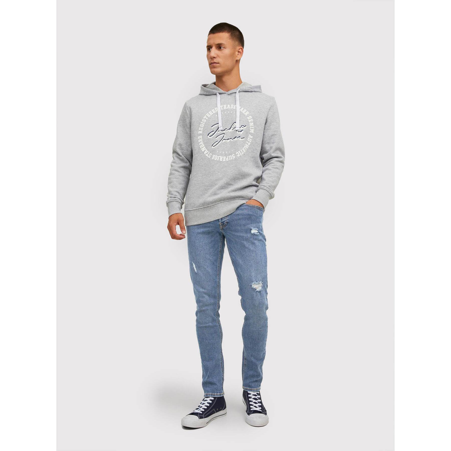 Jack&Jones Дънки Glenn 12213191 Син Slim Fit - Pepit.bg