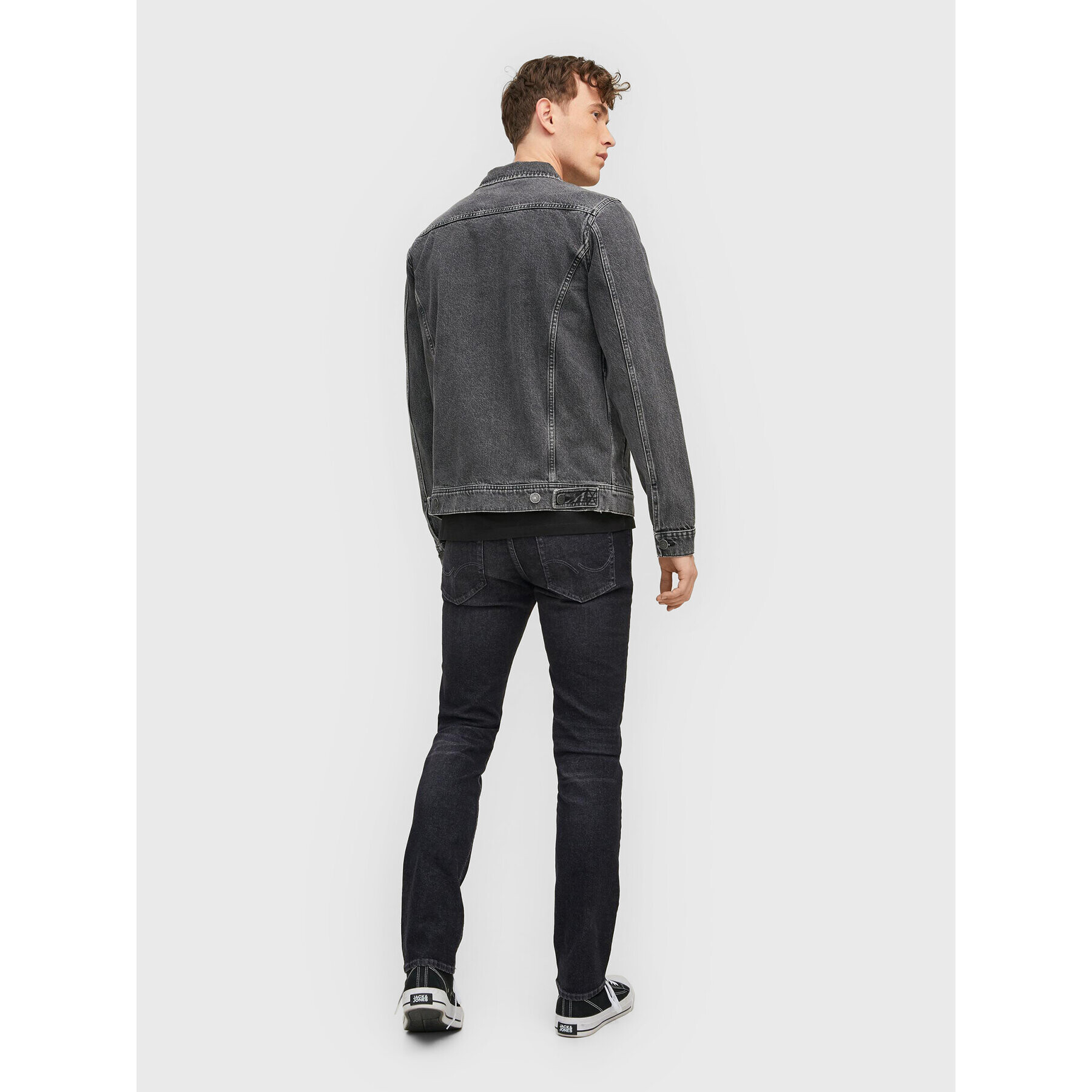 Jack&Jones Дънки Glenn 12213194 Черен Slim Fit - Pepit.bg