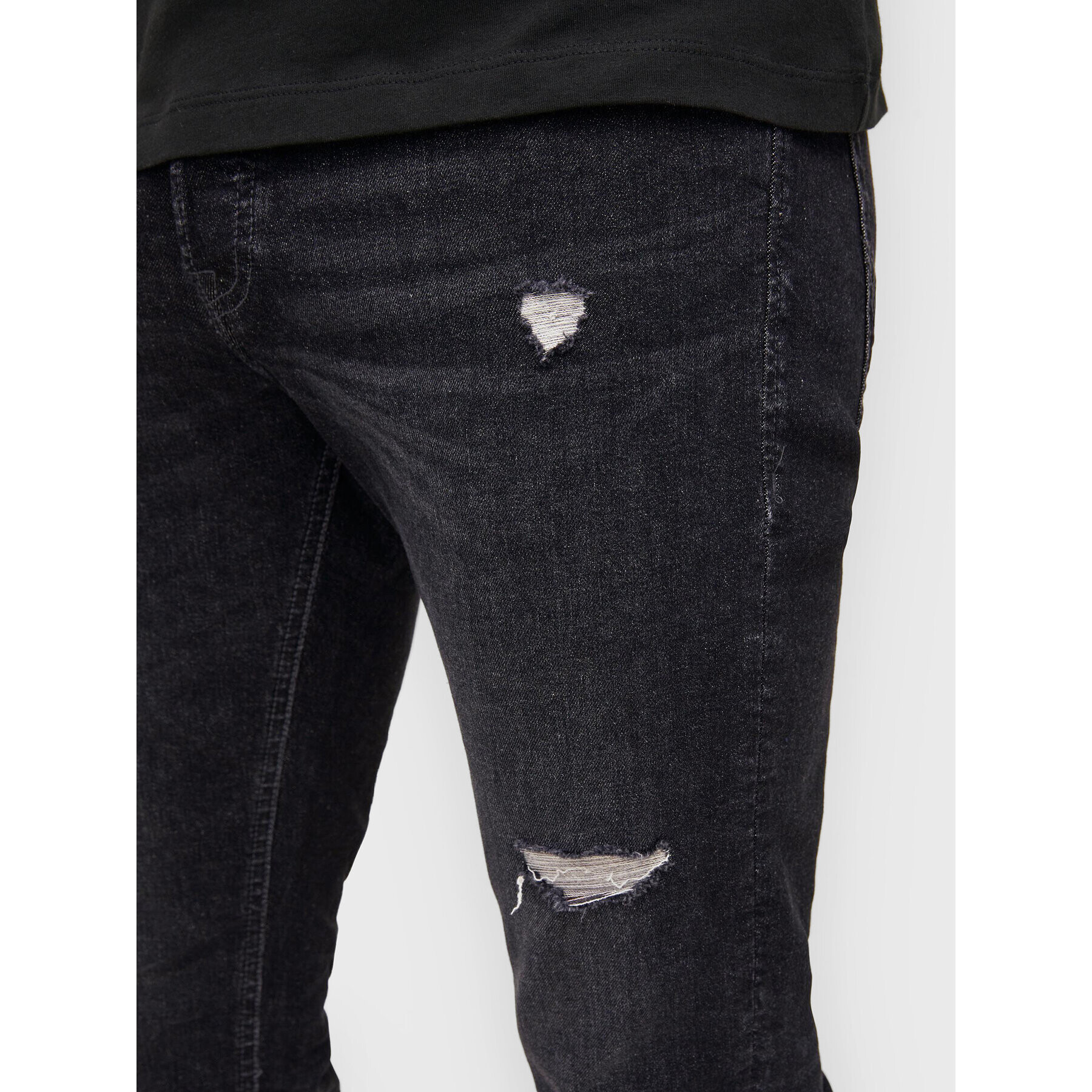 Jack&Jones Дънки Glenn 12213194 Черен Slim Fit - Pepit.bg