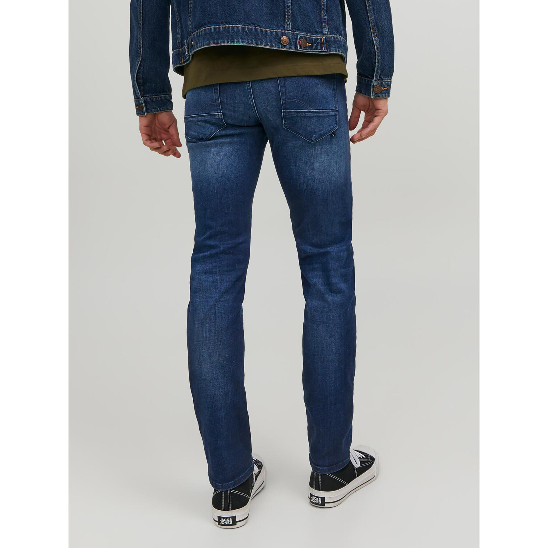 Jack&Jones Дънки Glenn 12214782 Тъмносин Slim Fit - Pepit.bg
