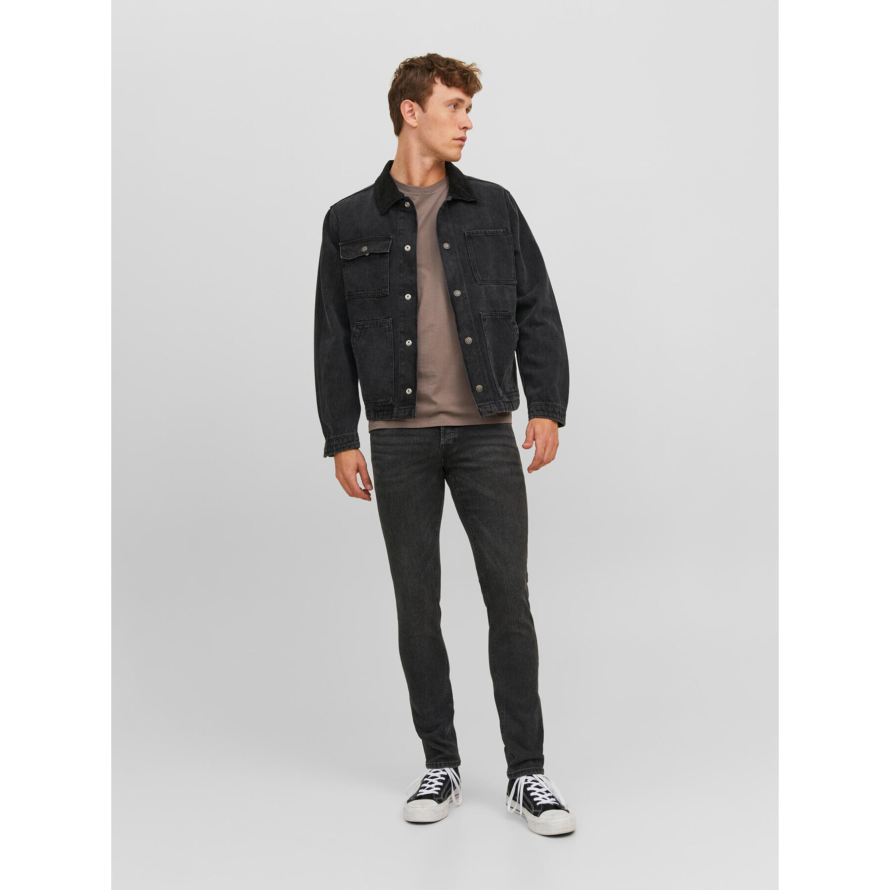 Jack&Jones Дънки Glenn 12237350 Черен Slim Fit - Pepit.bg