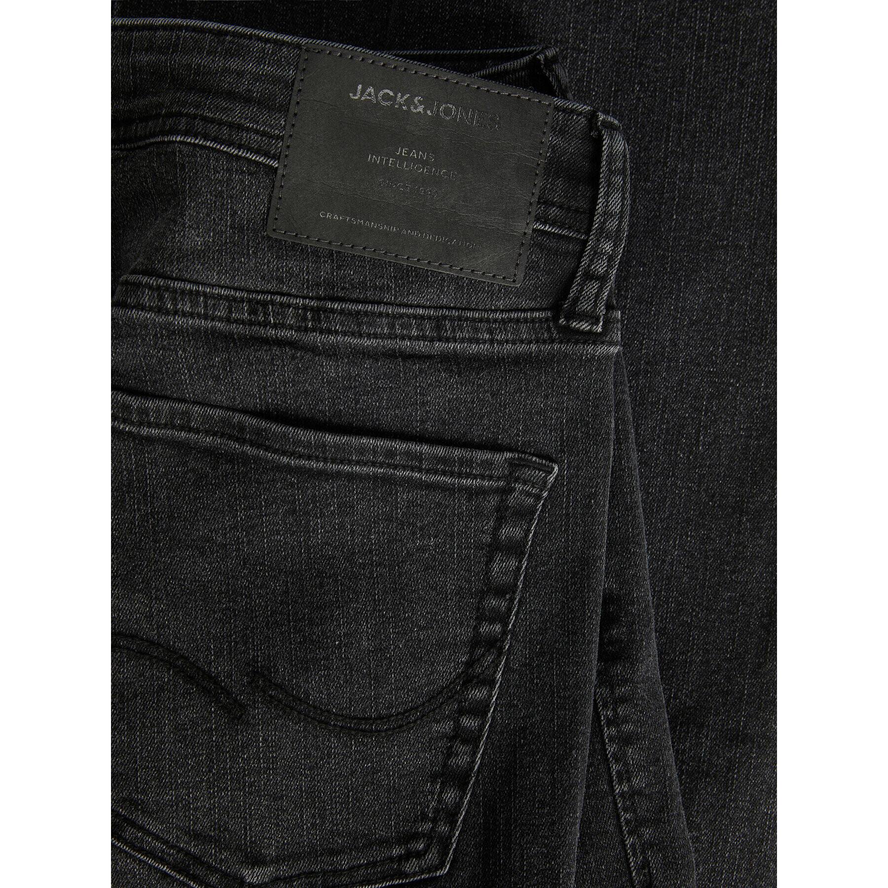 Jack&Jones Дънки Glenn 12237350 Черен Slim Fit - Pepit.bg