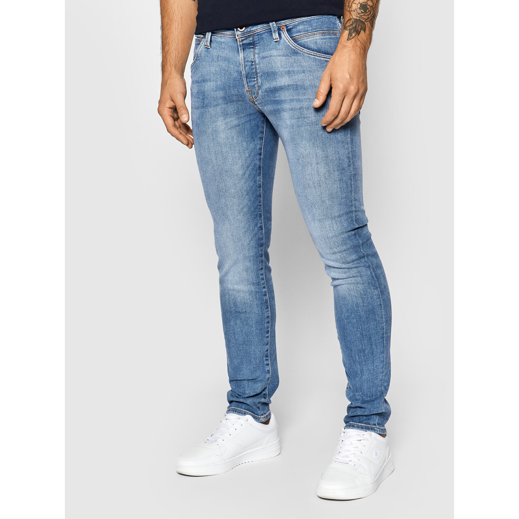 Jack&Jones Дънки Glenn Fox 12190836 Син Slim Fit - Pepit.bg