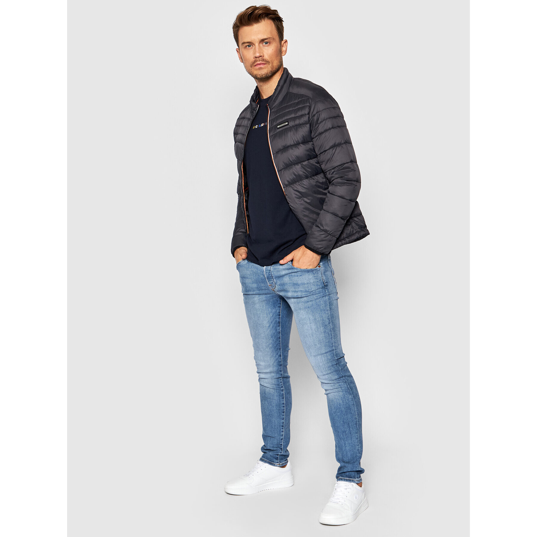 Jack&Jones Дънки Glenn Fox 12190836 Син Slim Fit - Pepit.bg