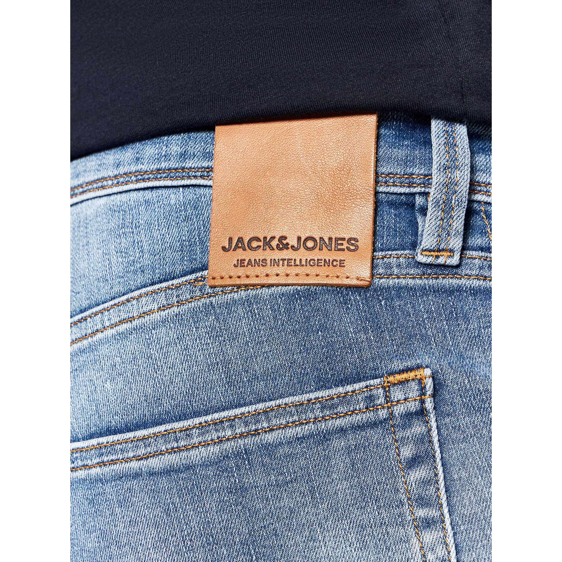 Jack&Jones Дънки Glenn Fox 12190836 Син Slim Fit - Pepit.bg