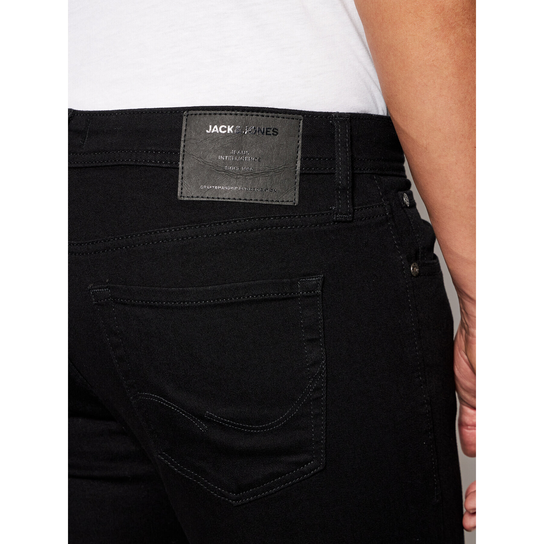 Jack&Jones Дънки Glenn Original 12152346 Черен Slim Fit - Pepit.bg