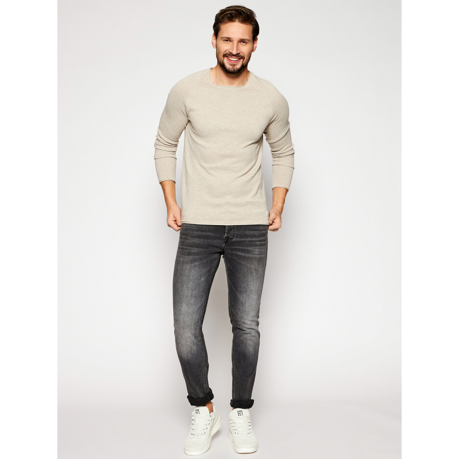 Jack&Jones Дънки Glenn Original 12159030 Сив Slim Fit - Pepit.bg