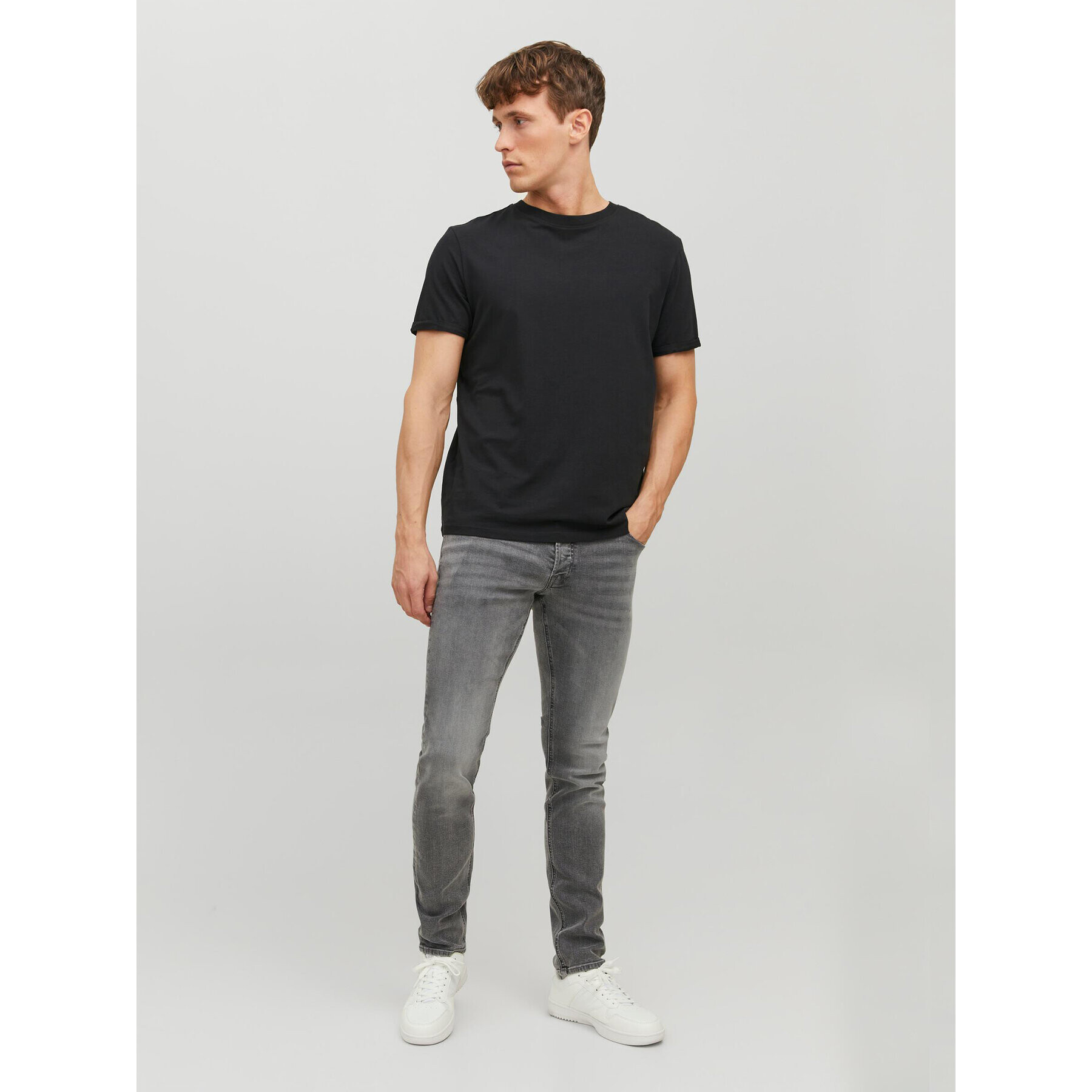 Jack&Jones Дънки Glenn Original 12227766 Сив Slim Fit - Pepit.bg