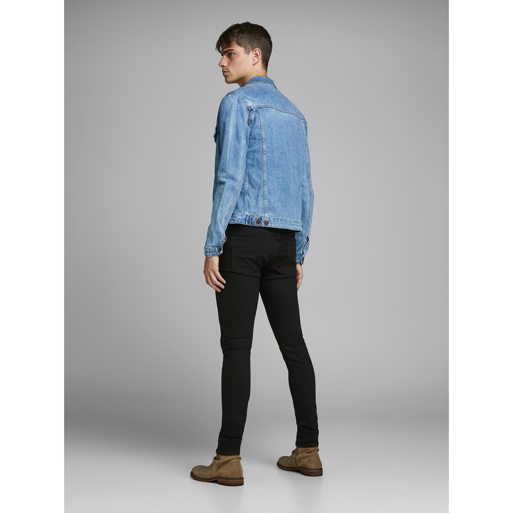 Jack&Jones Дънки Liam 12109952 Черен Skinny Fit - Pepit.bg