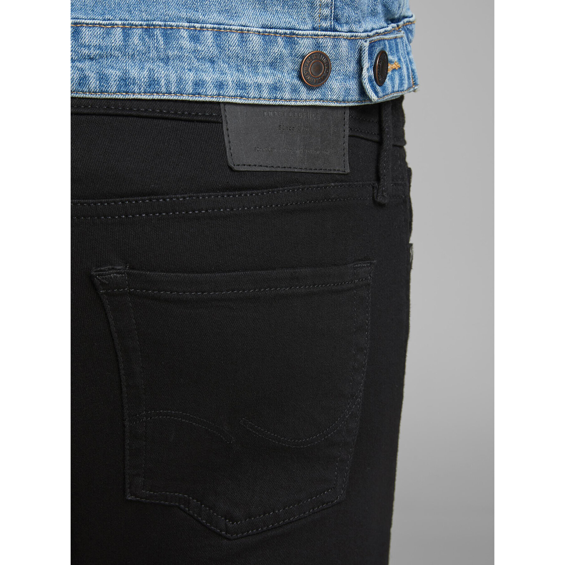 Jack&Jones Дънки Liam 12109952 Черен Skinny Fit - Pepit.bg