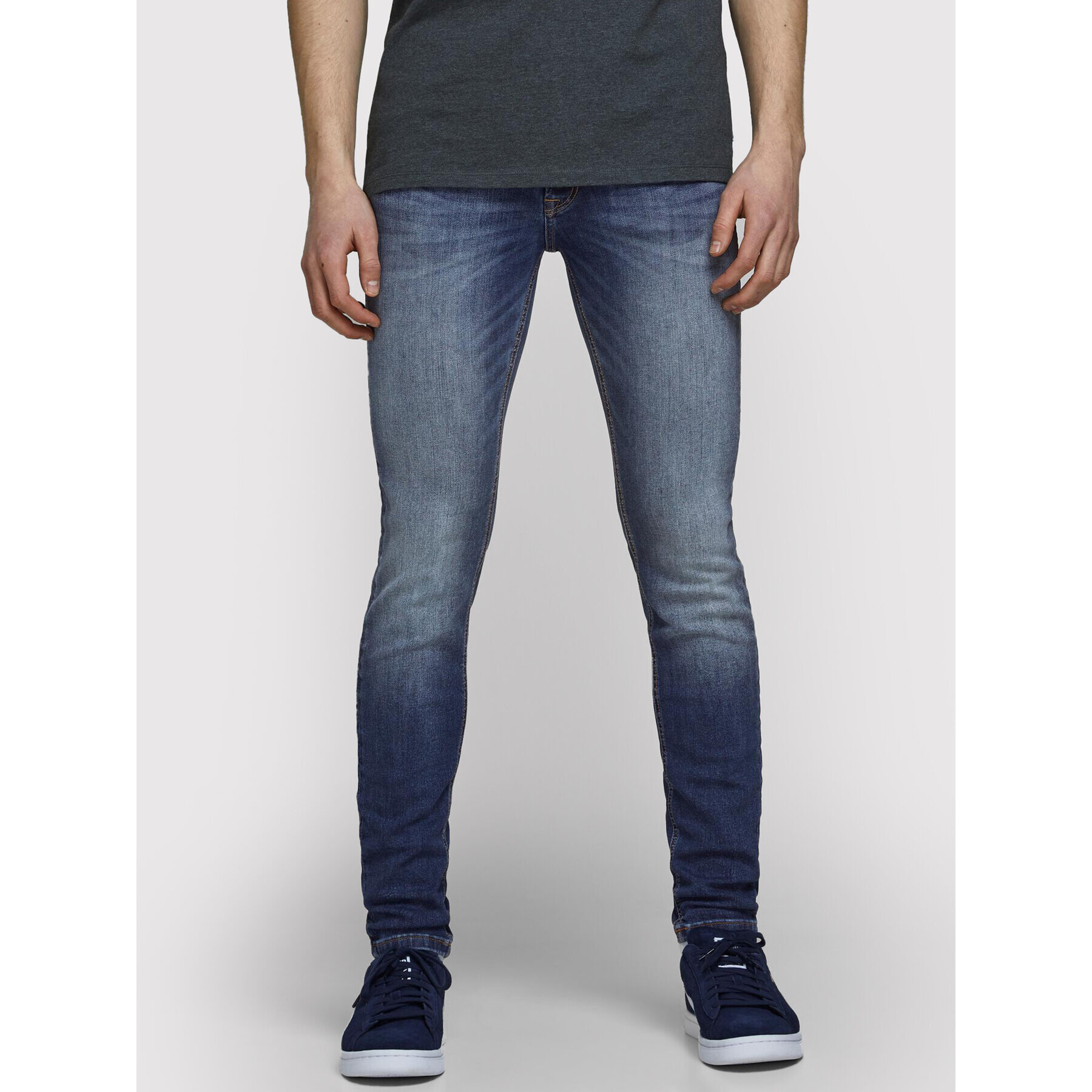 Jack&Jones Дънки Liam 12166854 Тъмносин Skinny Fit - Pepit.bg