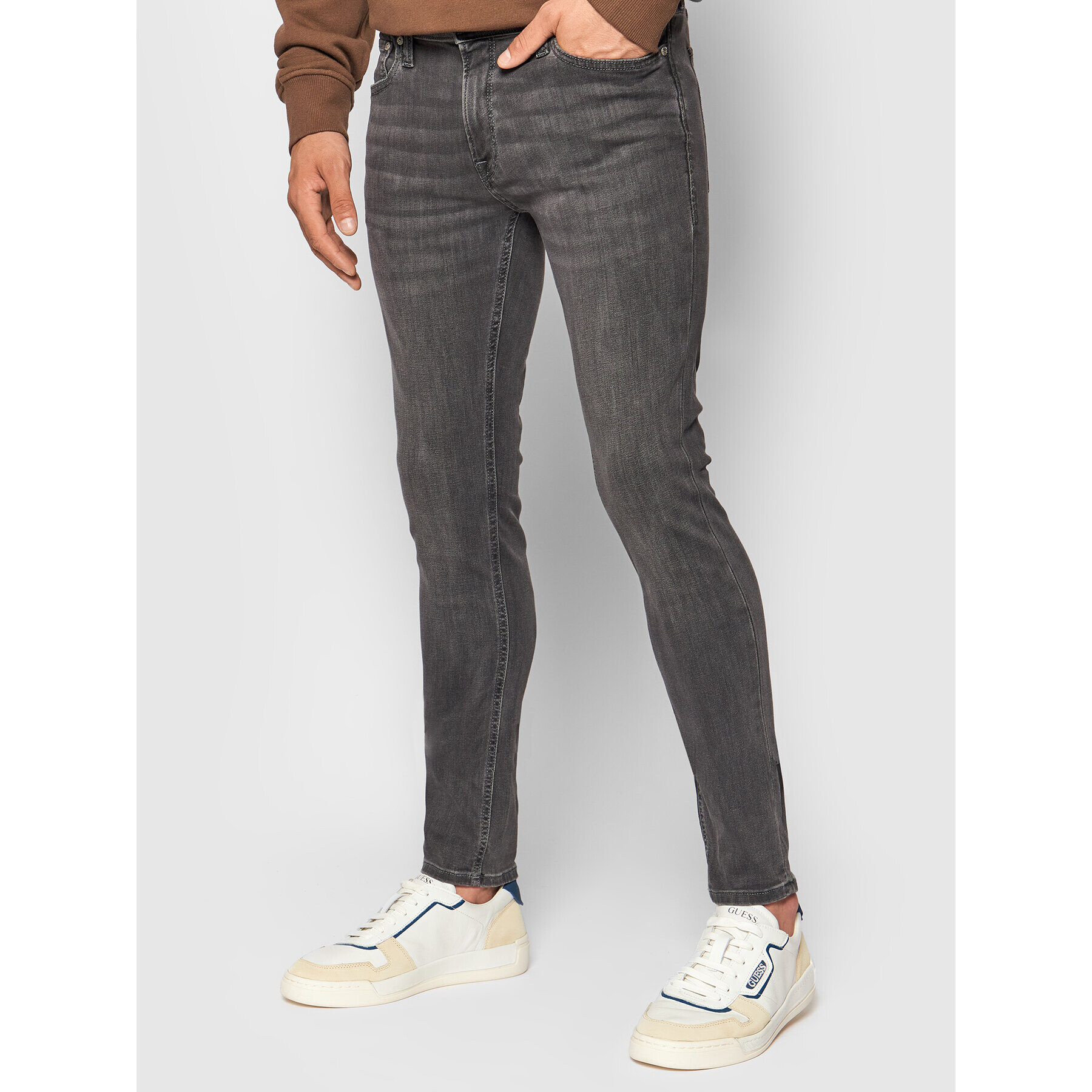 Jack&Jones Дънки Liam Original 12109954 Сив Skinny Fit - Pepit.bg