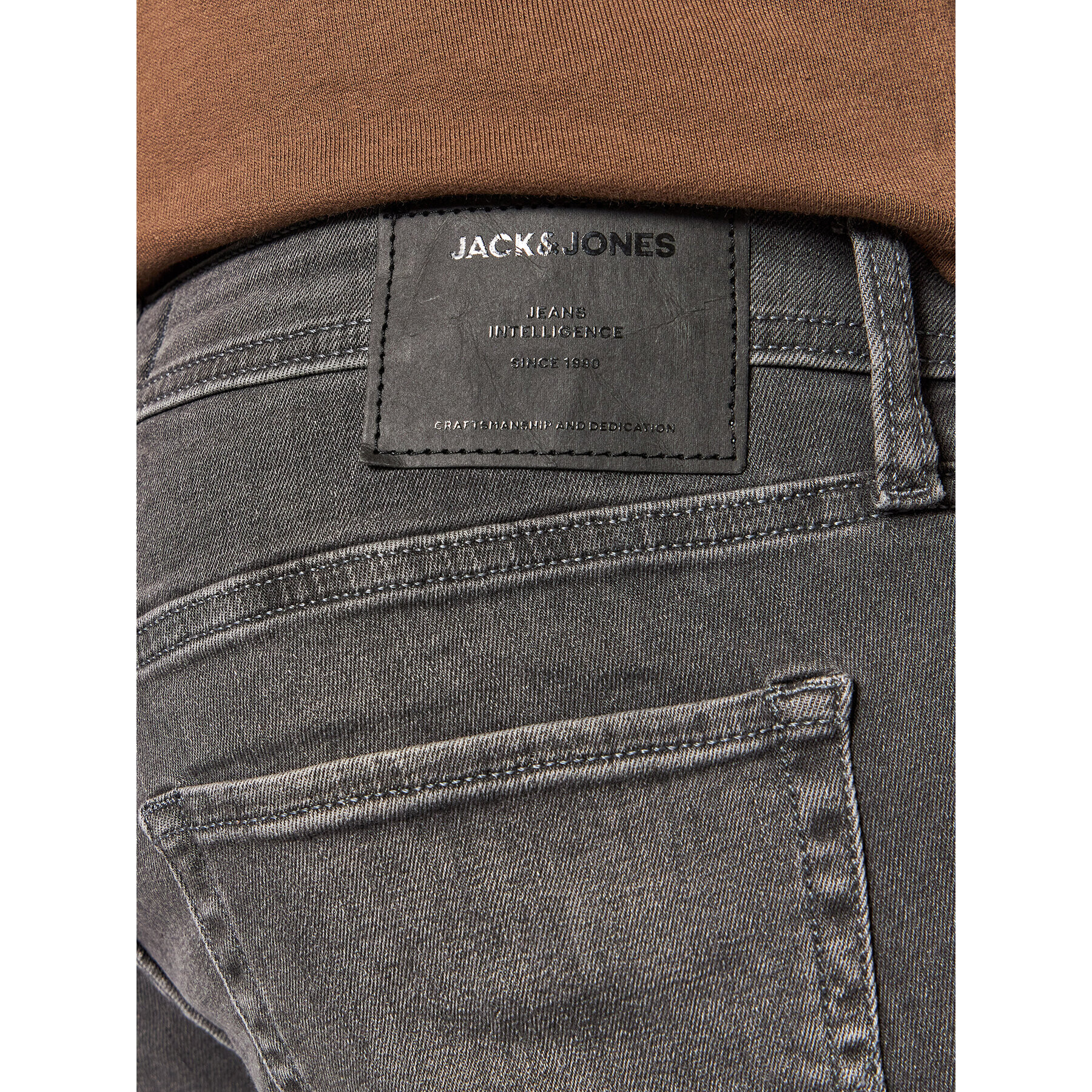 Jack&Jones Дънки Liam Original 12109954 Сив Skinny Fit - Pepit.bg
