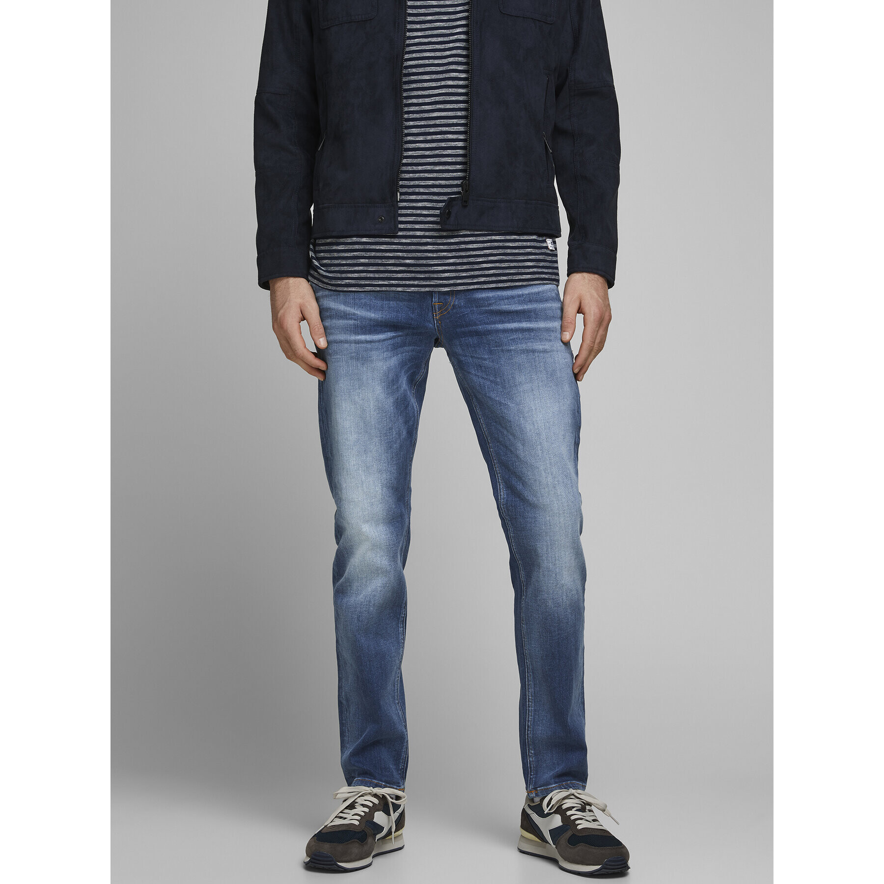 Jack&Jones Дънки Mike 12168290 Син Tapered Fit - Pepit.bg