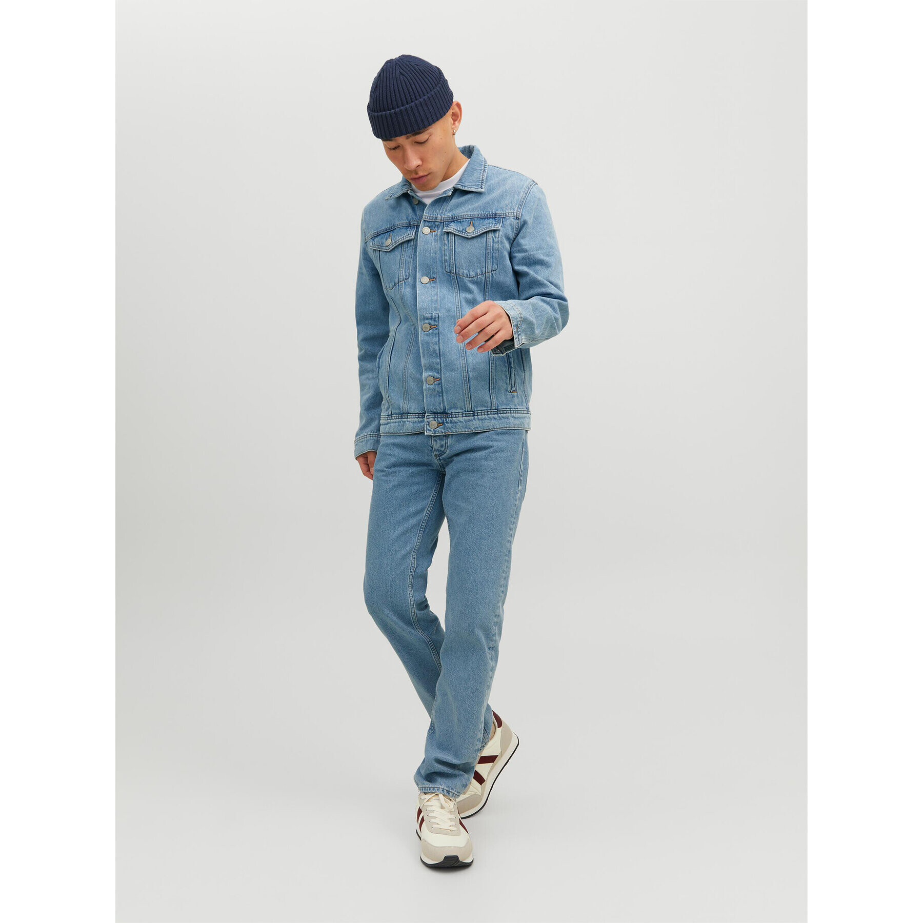 Jack&Jones Дънки Mike 12229553 Син Tapered Fit - Pepit.bg