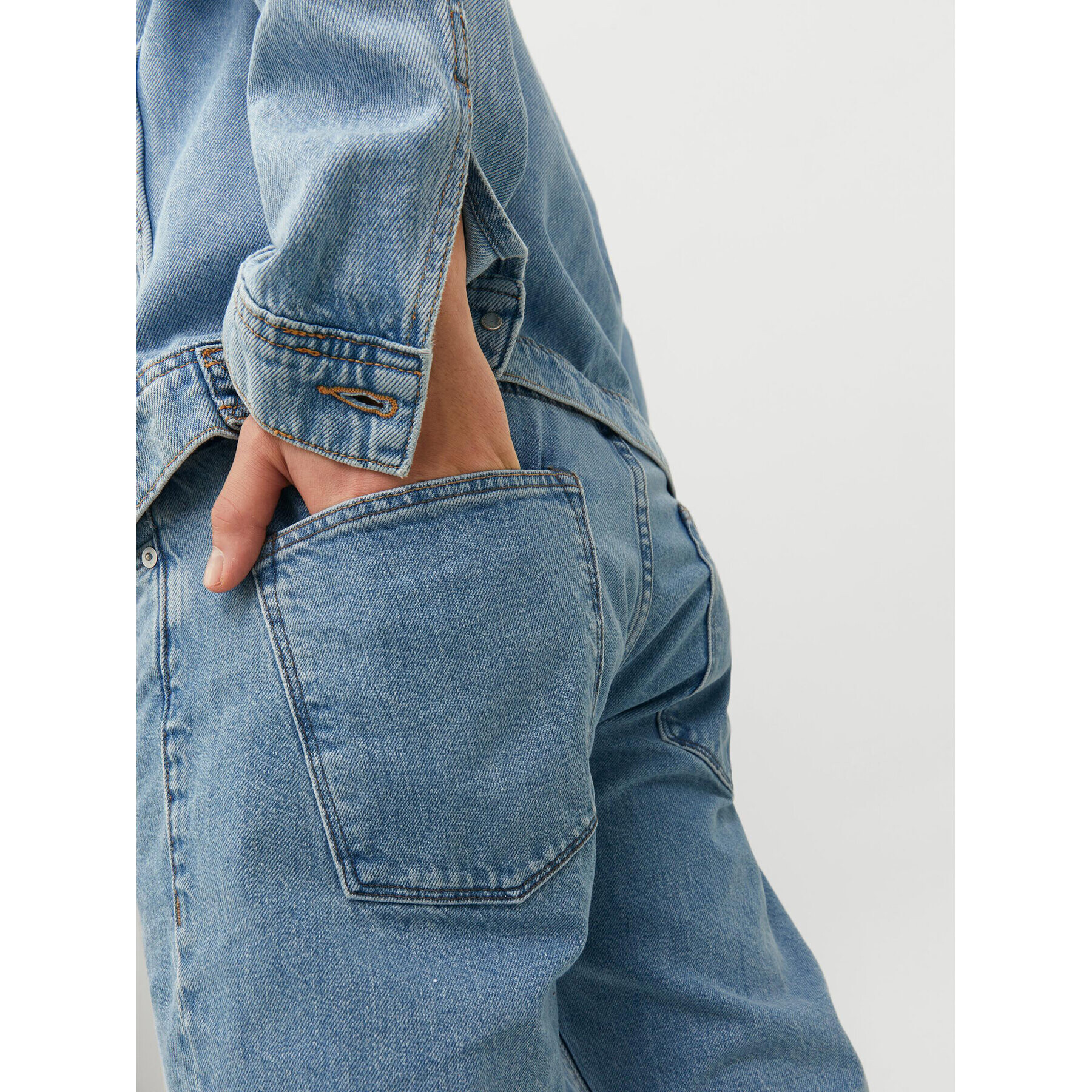 Jack&Jones Дънки Mike 12229553 Син Tapered Fit - Pepit.bg