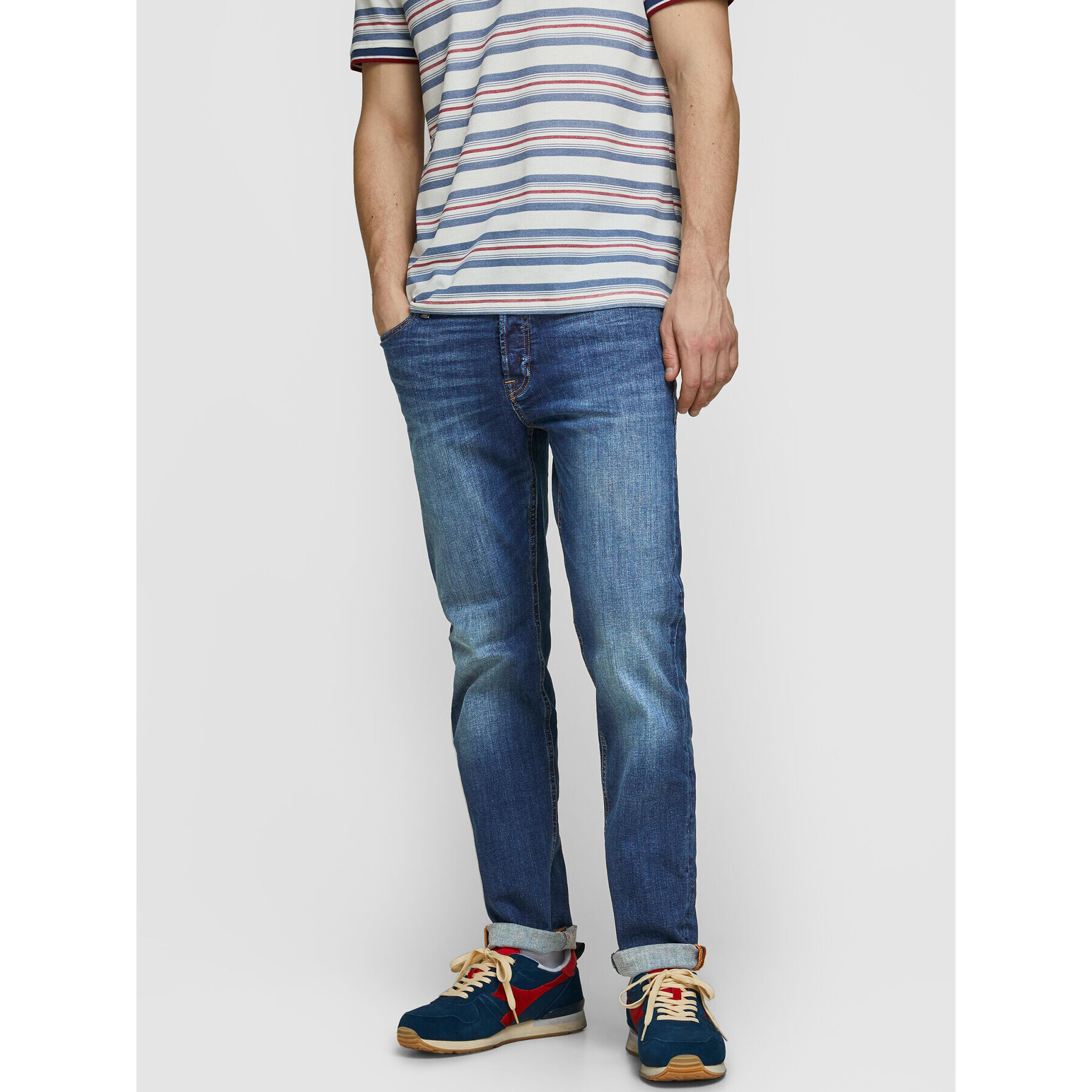 Jack&Jones Дънки Pete 12195547 Син Skinny Fit - Pepit.bg