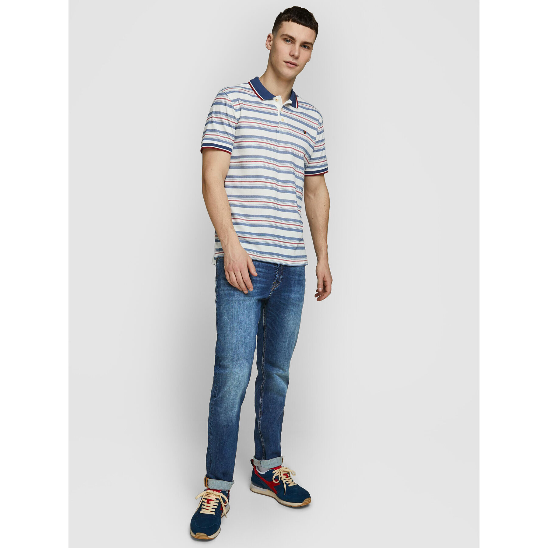 Jack&Jones Дънки Pete 12195547 Син Skinny Fit - Pepit.bg