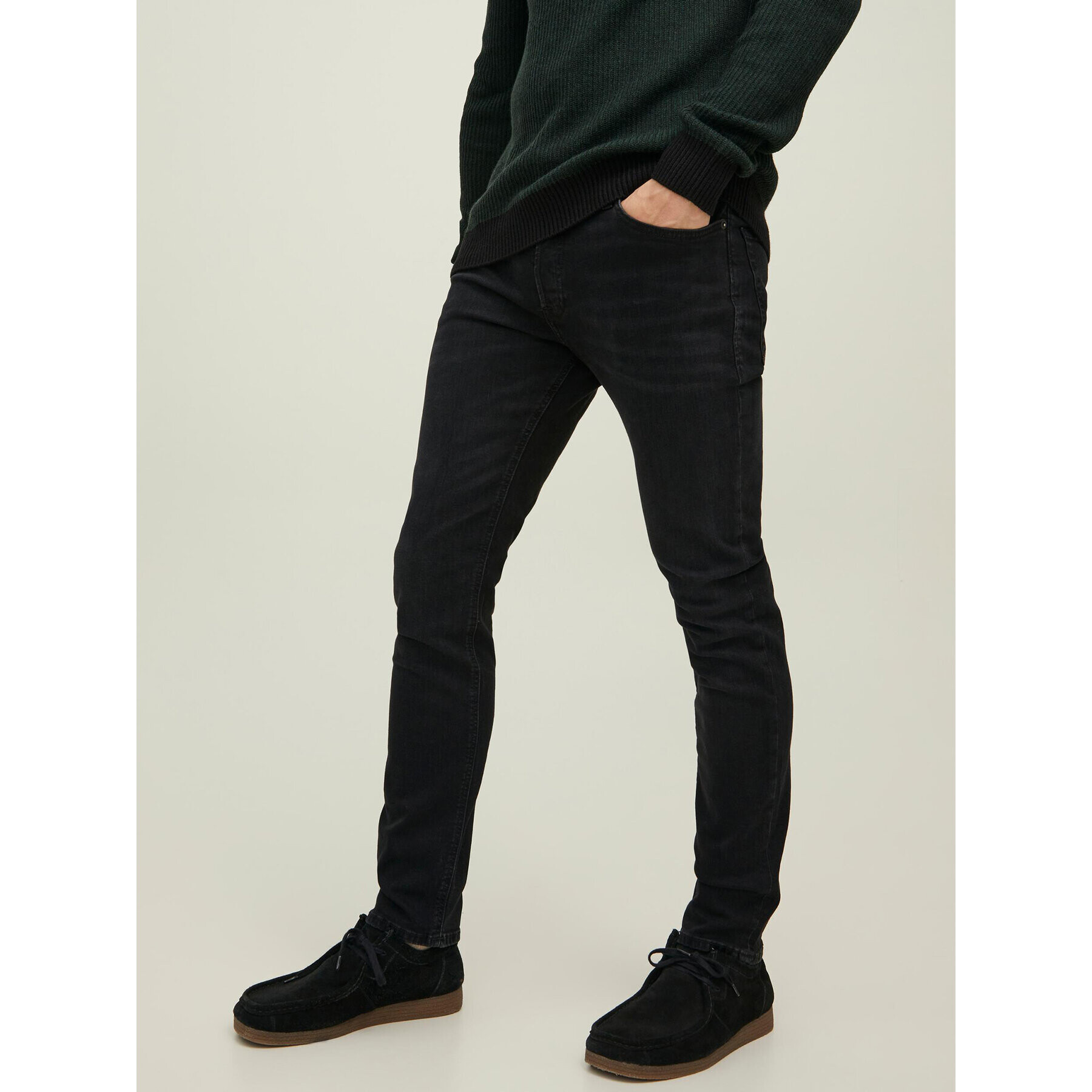 Jack&Jones Дънки Tim 12202099 Черен Slim Fit - Pepit.bg