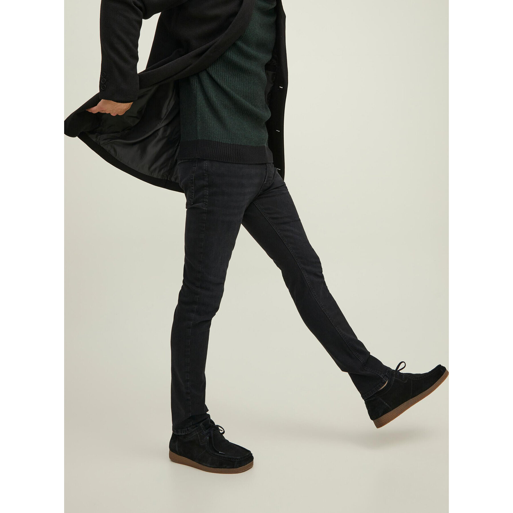 Jack&Jones Дънки Tim 12202099 Черен Slim Fit - Pepit.bg