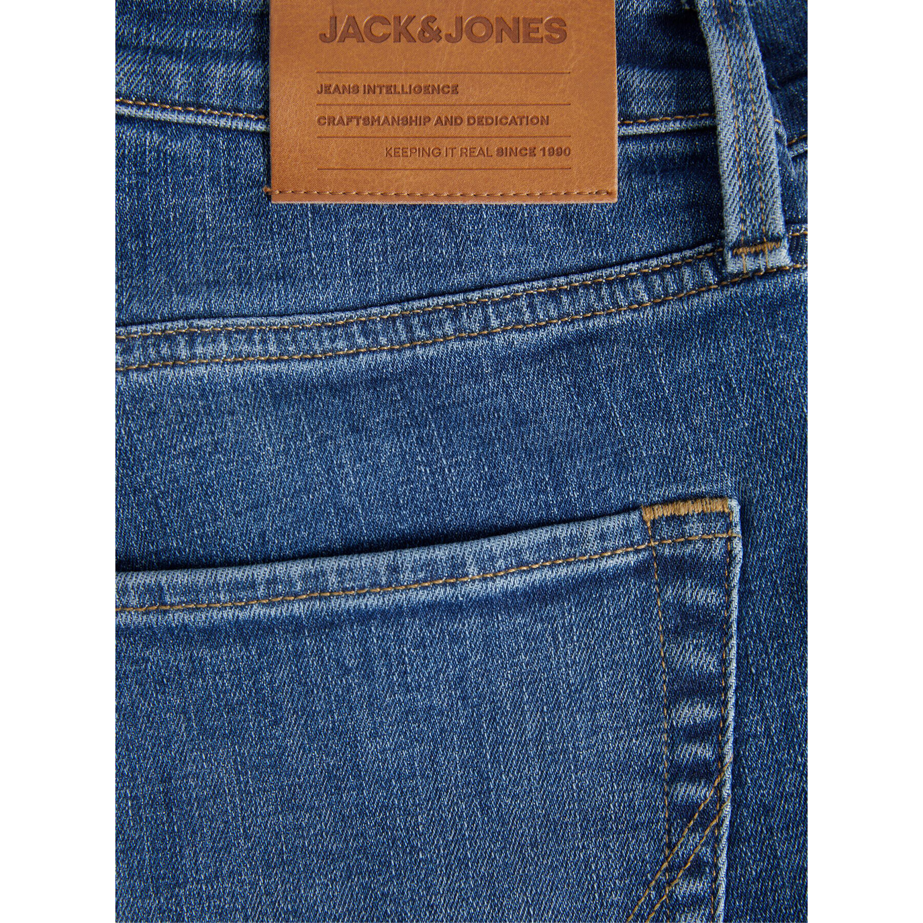 Jack&Jones Дънки Tim 12213180 Тъмносин Slim Fit - Pepit.bg