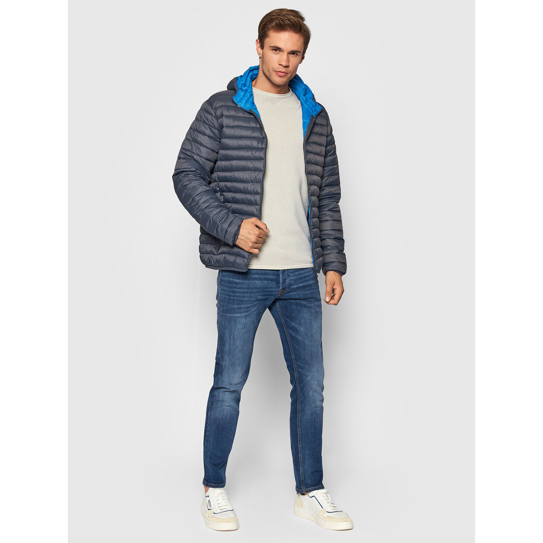 Jack&Jones Дънки Tim Original 12146384 Тъмносин Slim Fit - Pepit.bg