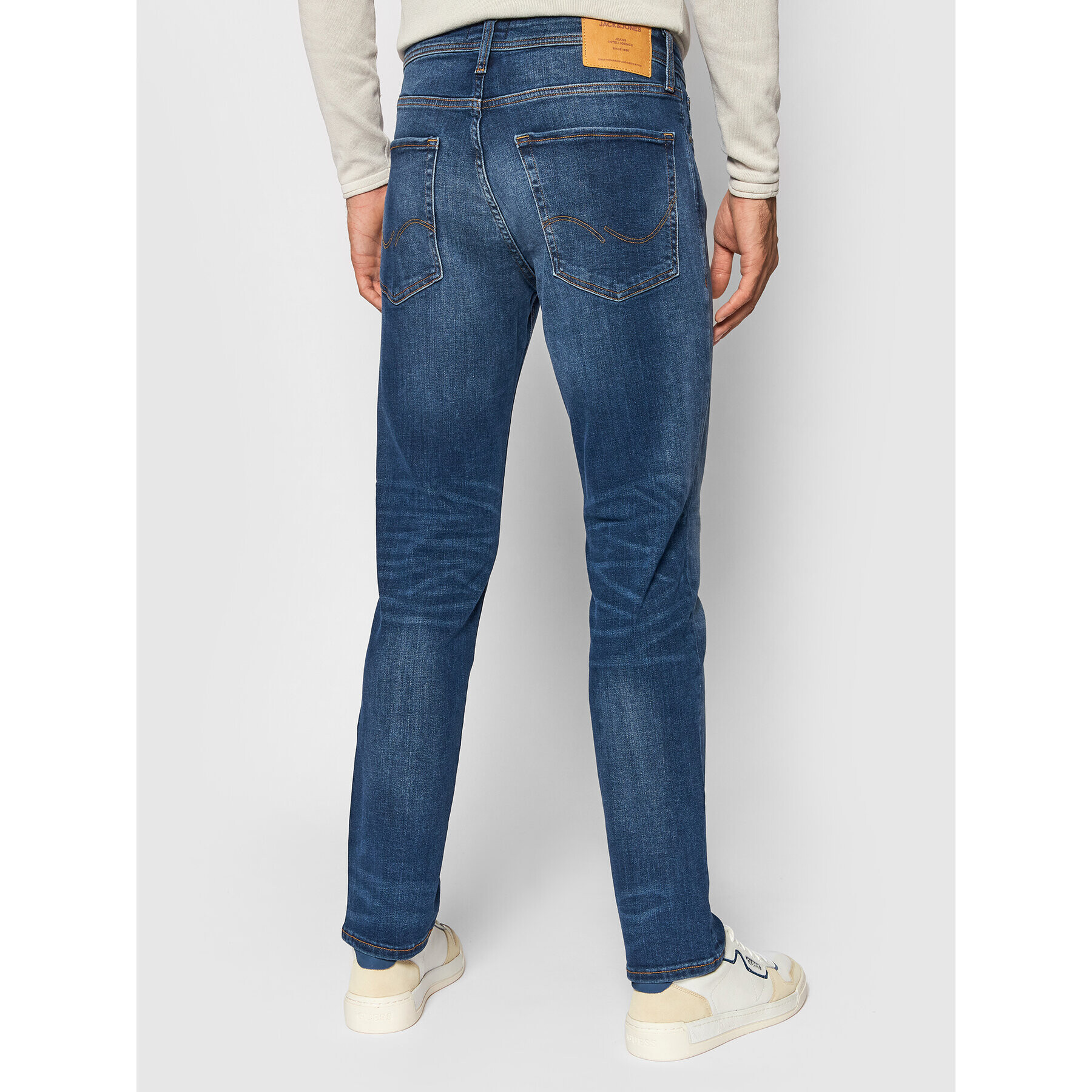 Jack&Jones Дънки Tim Original 12146384 Тъмносин Slim Fit - Pepit.bg