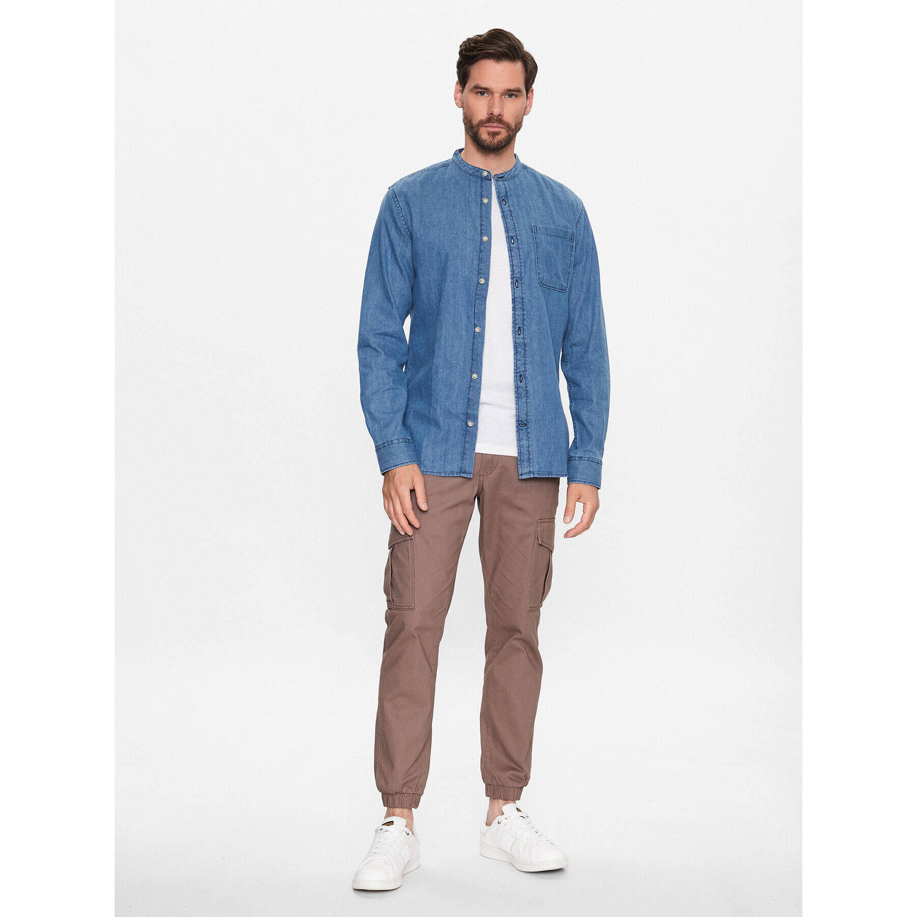Jack&Jones дънкова риза Sheridan 12222976 Син Slim Fit - Pepit.bg