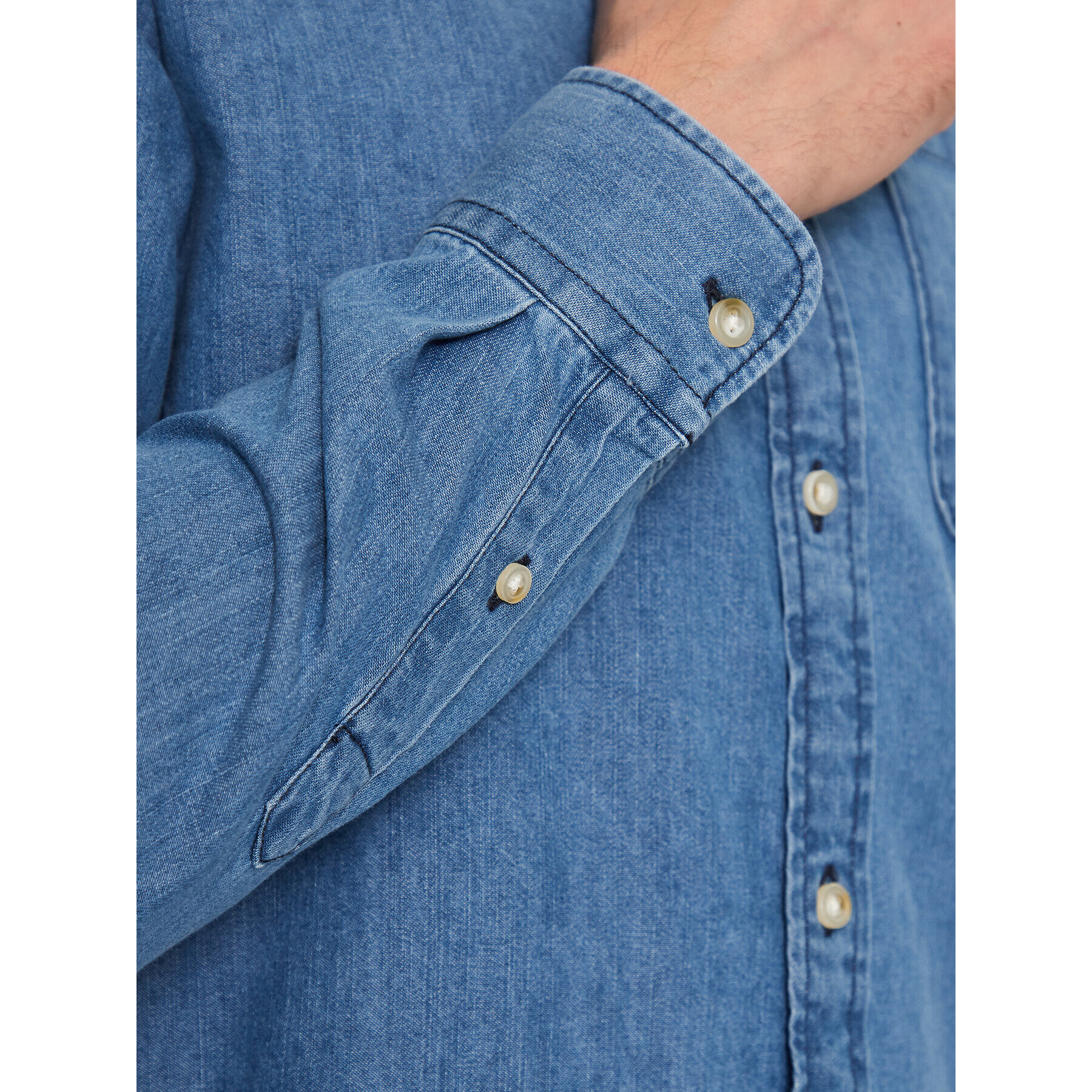 Jack&Jones дънкова риза Sheridan 12222976 Син Slim Fit - Pepit.bg