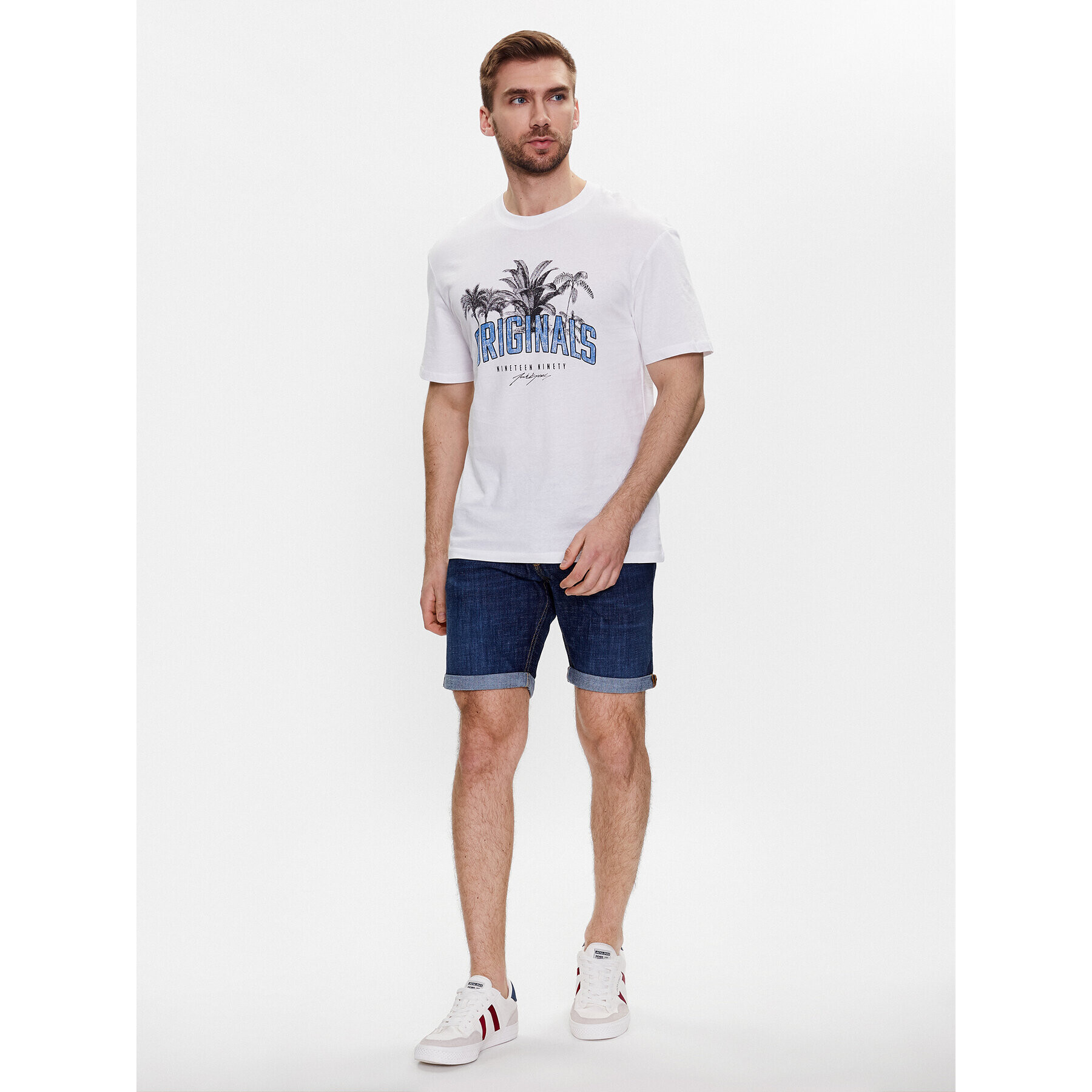 Jack&Jones Дънкови шорти Rick 12226231 Тъмносин Regular Fit - Pepit.bg