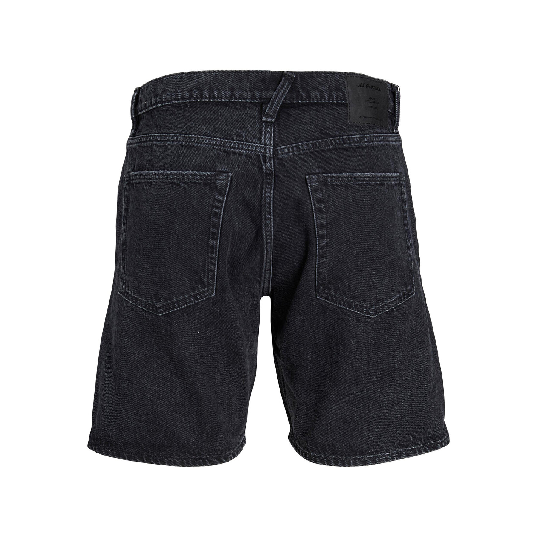 Jack&Jones Дънкови шорти Chris 12231118 Черен Relaxed Fit - Pepit.bg
