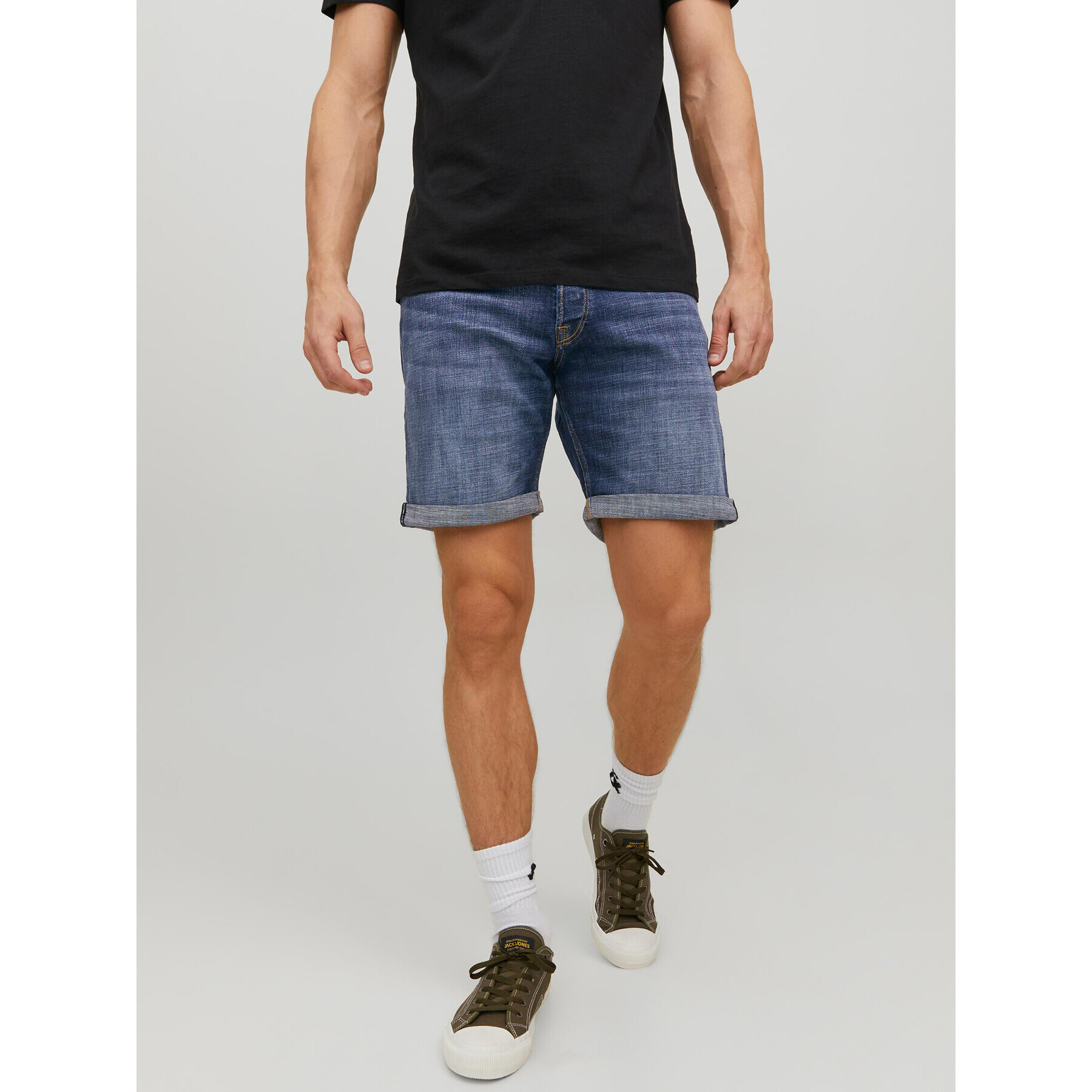 Jack&Jones Дънкови шорти Chris 12236192 Син Relaxed Fit - Pepit.bg