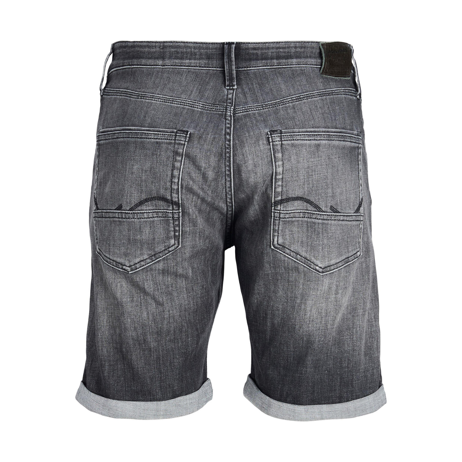 Jack&Jones Дънкови шорти Chris 12236193 Сив Relaxed Fit - Pepit.bg